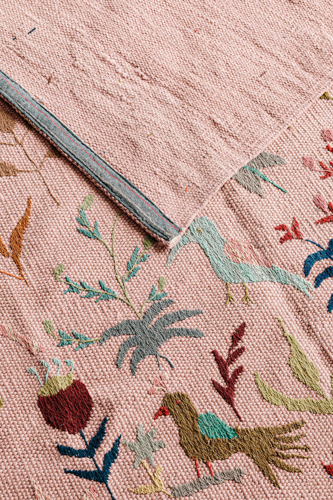 Alfombra Kilim Suzani - para suelos de Interior - 148x216cm
