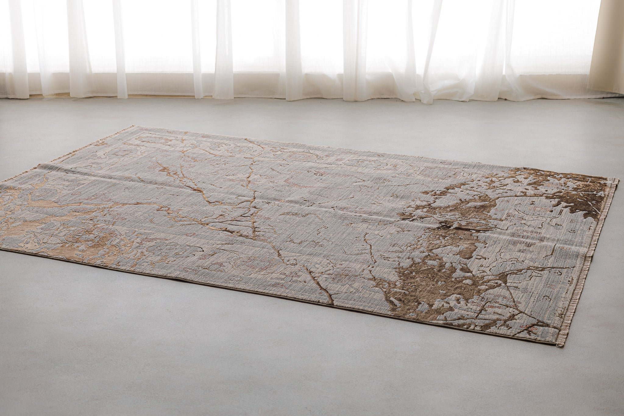 Teppich Lux Türkisch Brown Terra – Wohnzimmerteppich