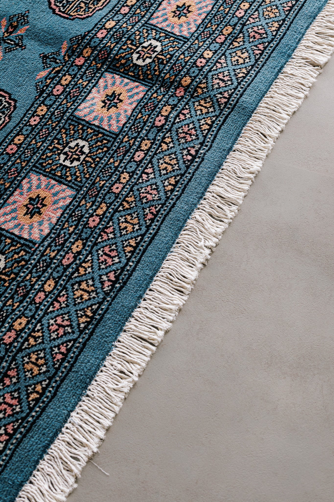 Teppich Bukara Beige – 100% Wolle, 300x400cm