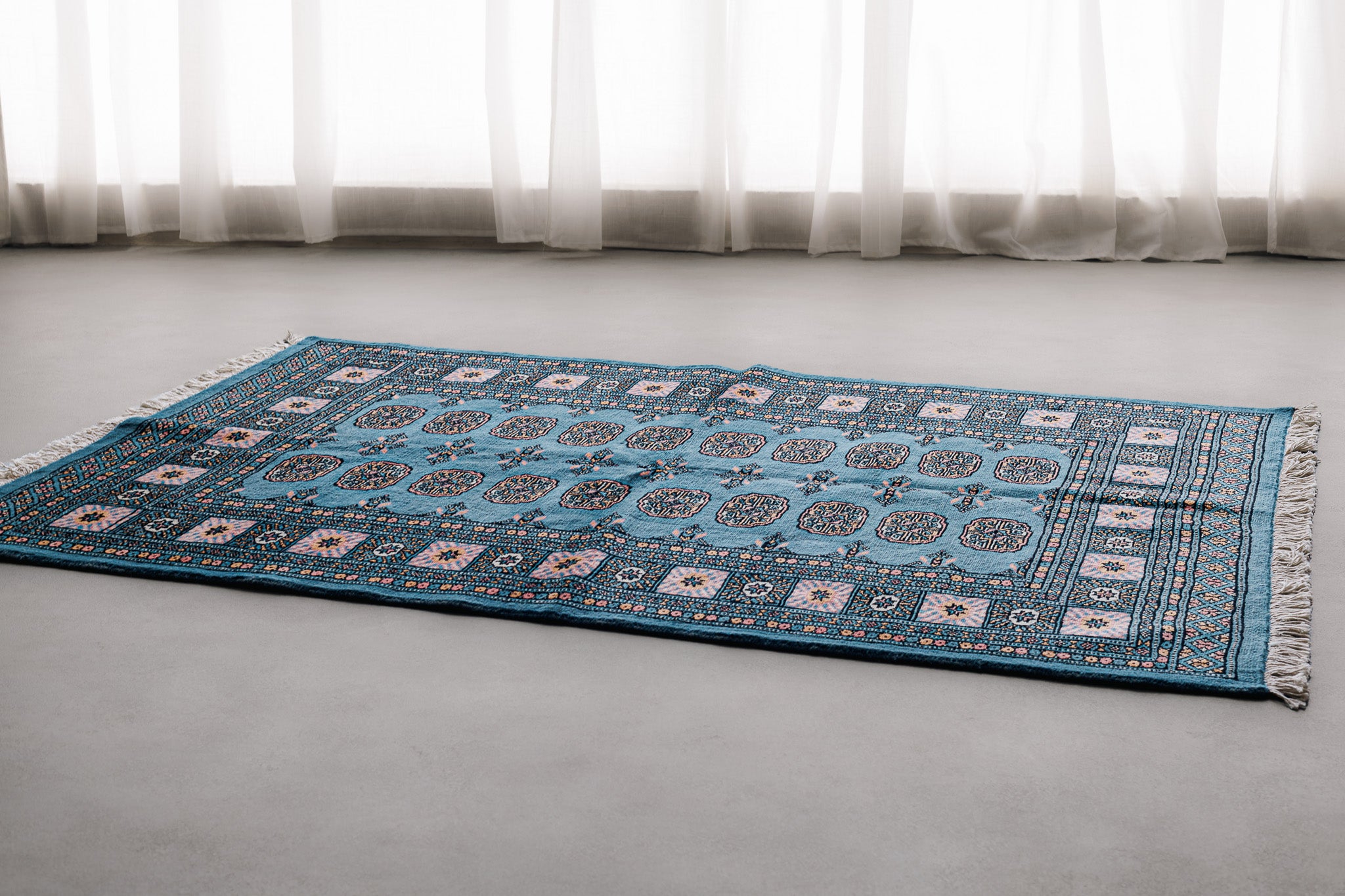 Teppich Bukara Beige – 100% Wolle, 300x400cm