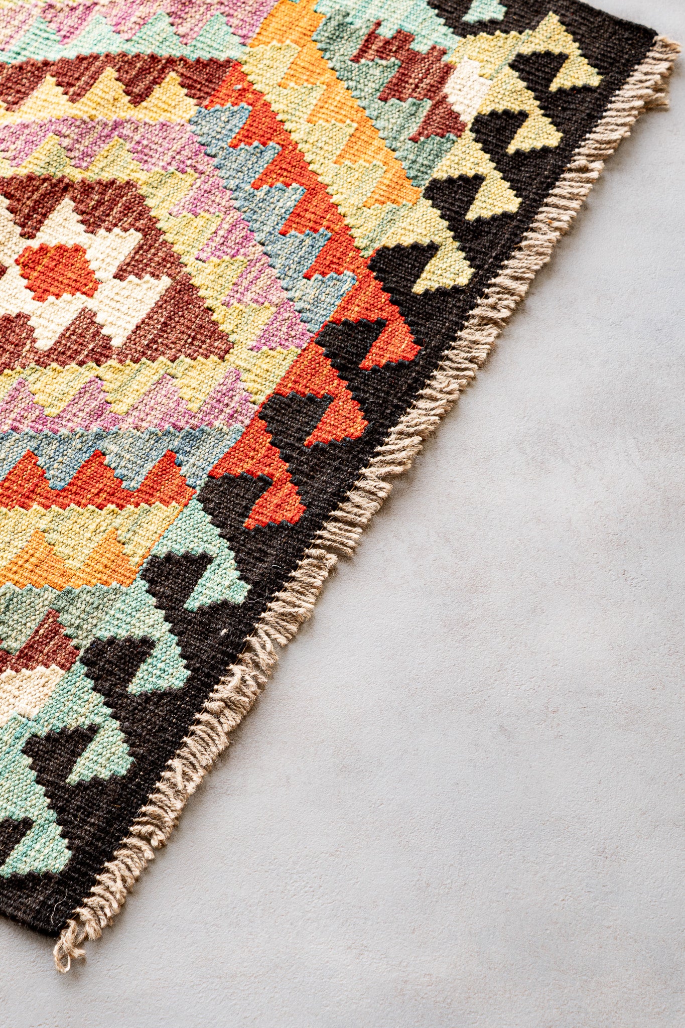 Alfombra Kilim Mai Mai 100% Lana - 74x278cm