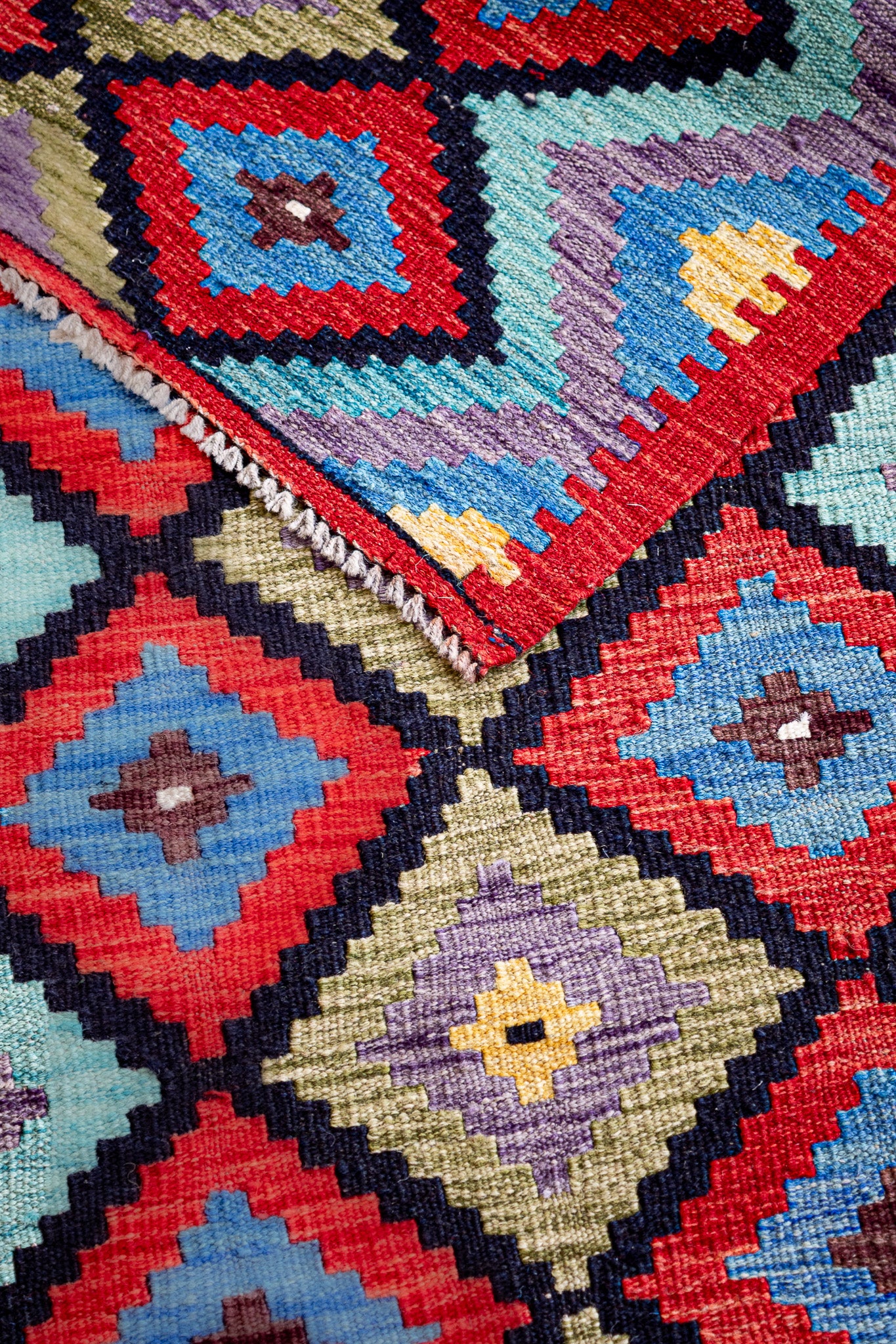 Alfombra Kilim Mai Mai 100% Lana - 79x127cm
