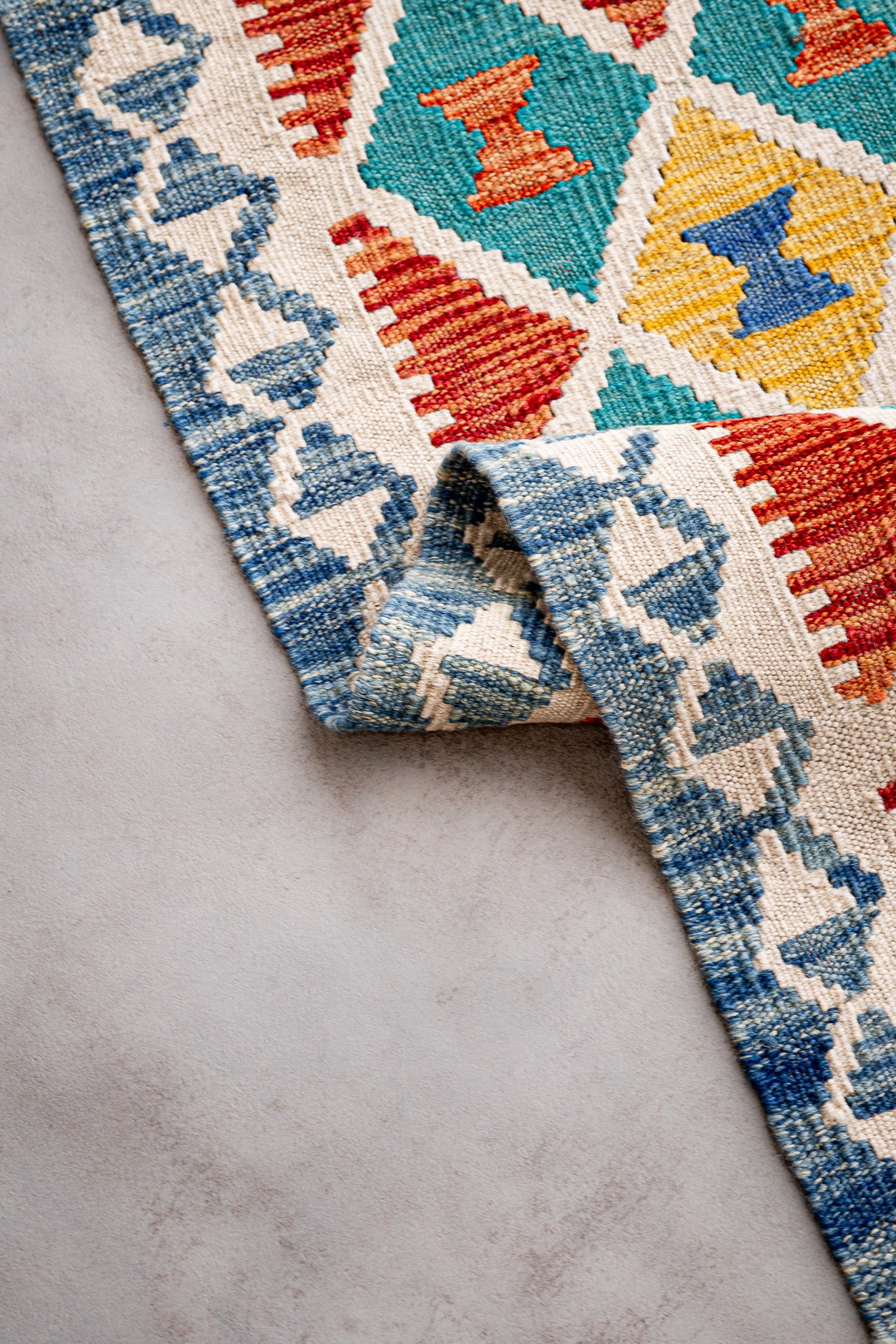 Alfombra Kilim Mai Mai 100% Lana - 88x126cm