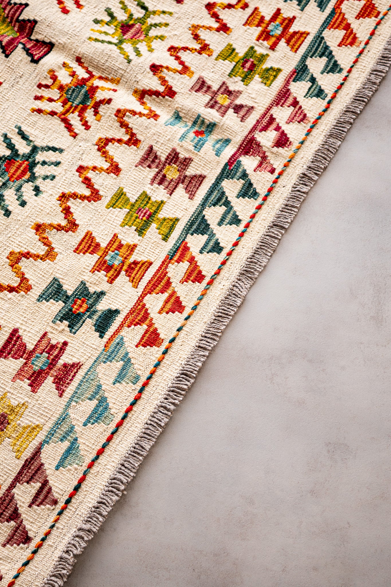 Alfombra Kilim Mai Mai 100% Lana - 136x197cm