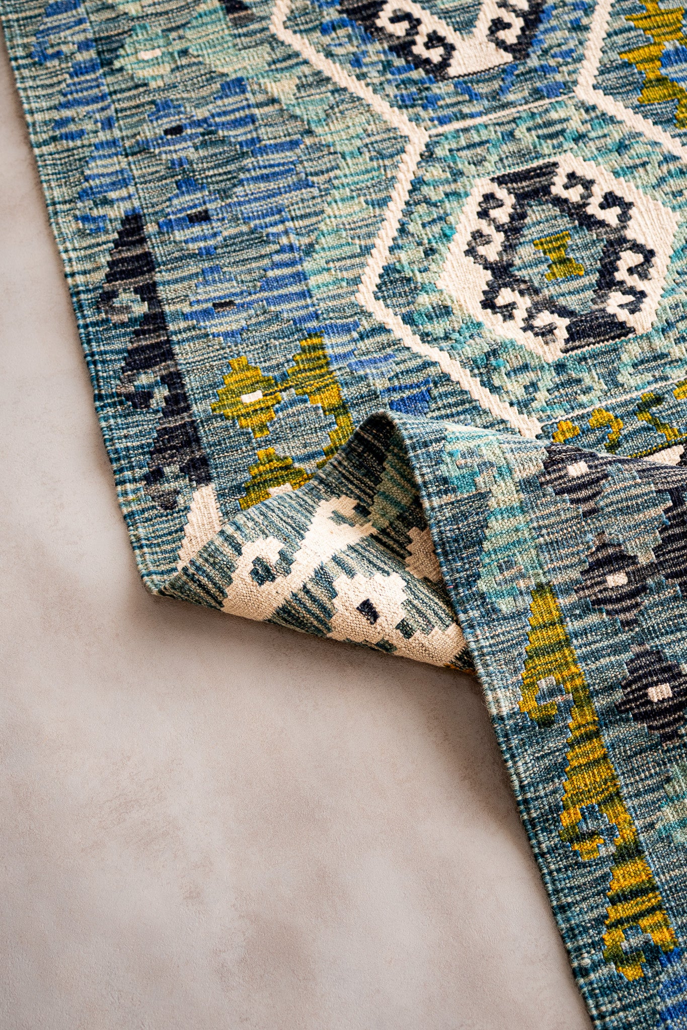 Teppich Kelim Mai Mai - 100 % Wolle - 206x300cm