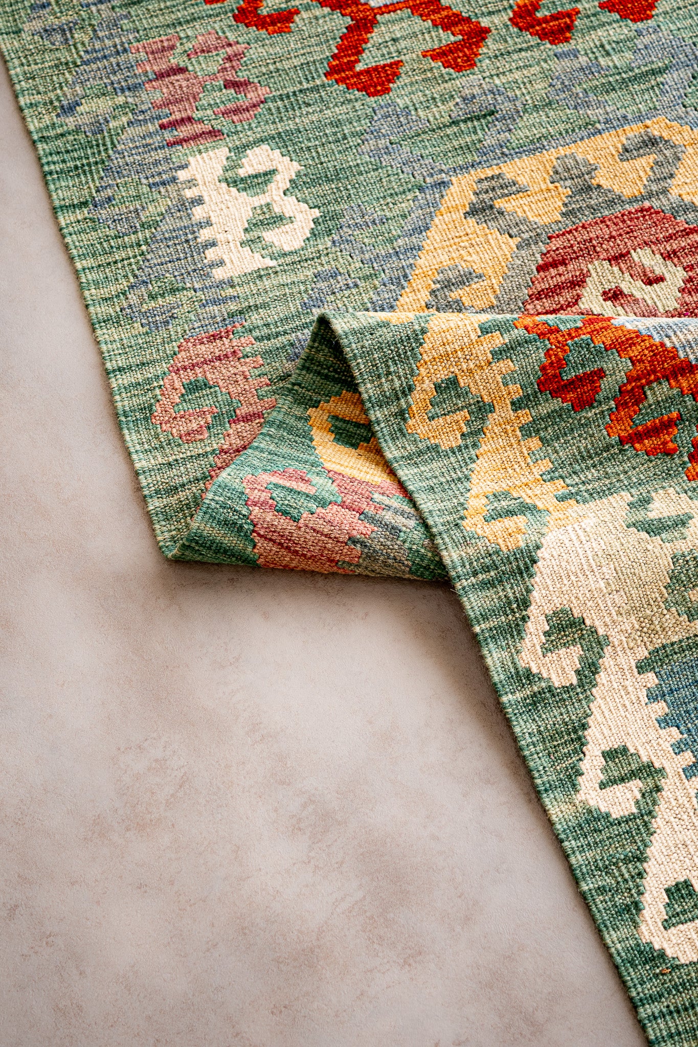 Alfombra Kilim Mai Mai 100% Lana - 175x247cm