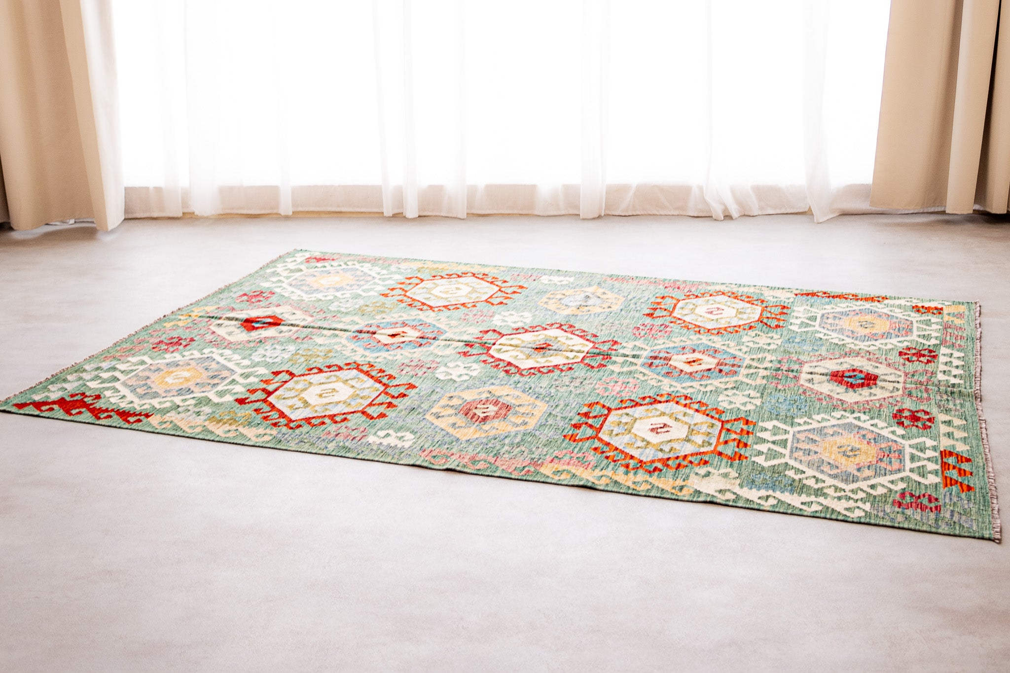 Alfombra Kilim Mai Mai 100% Lana - 175x247cm