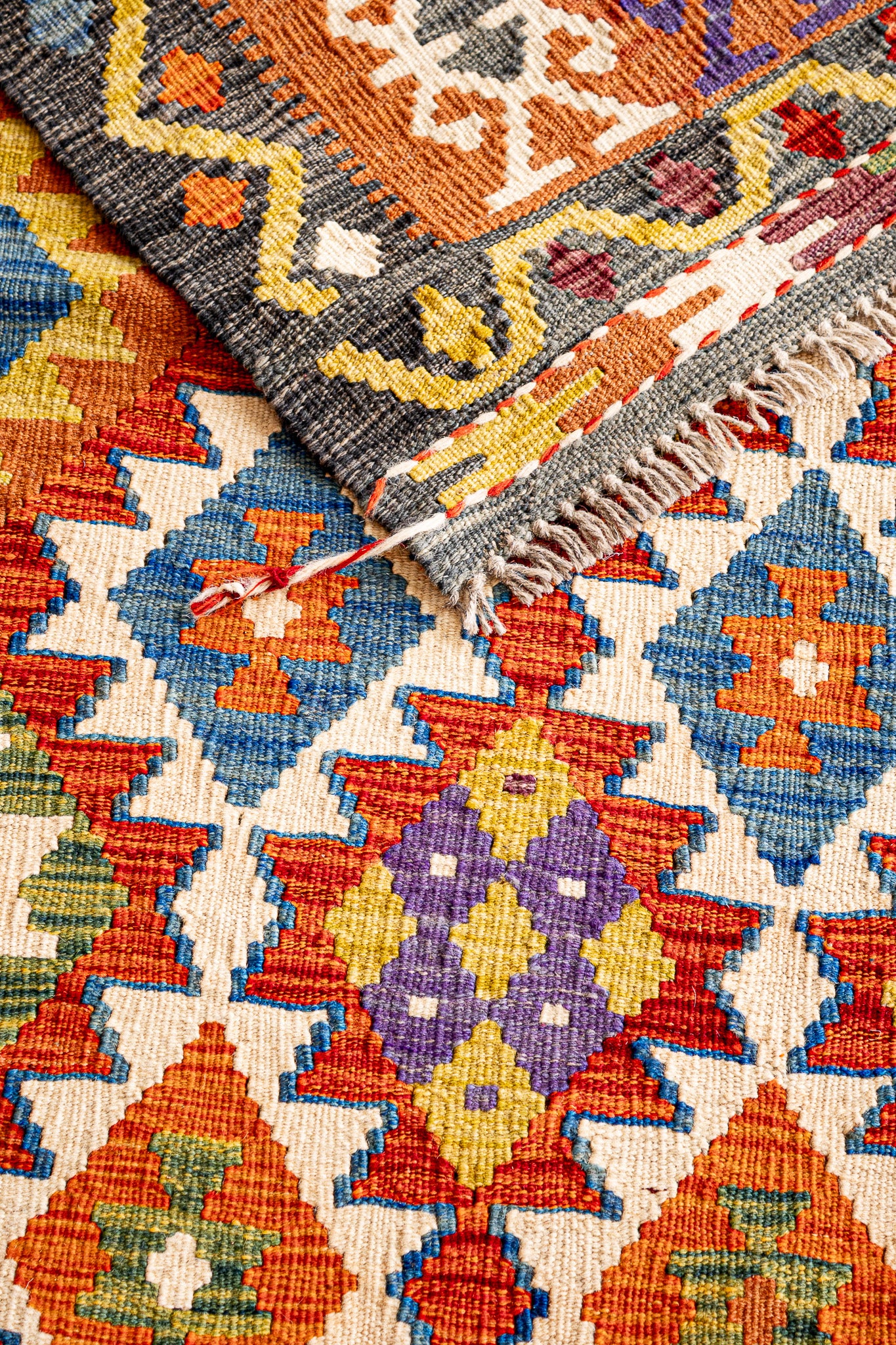 Alfombra Kilim Mai Mai 100% Lana - 156x208cm