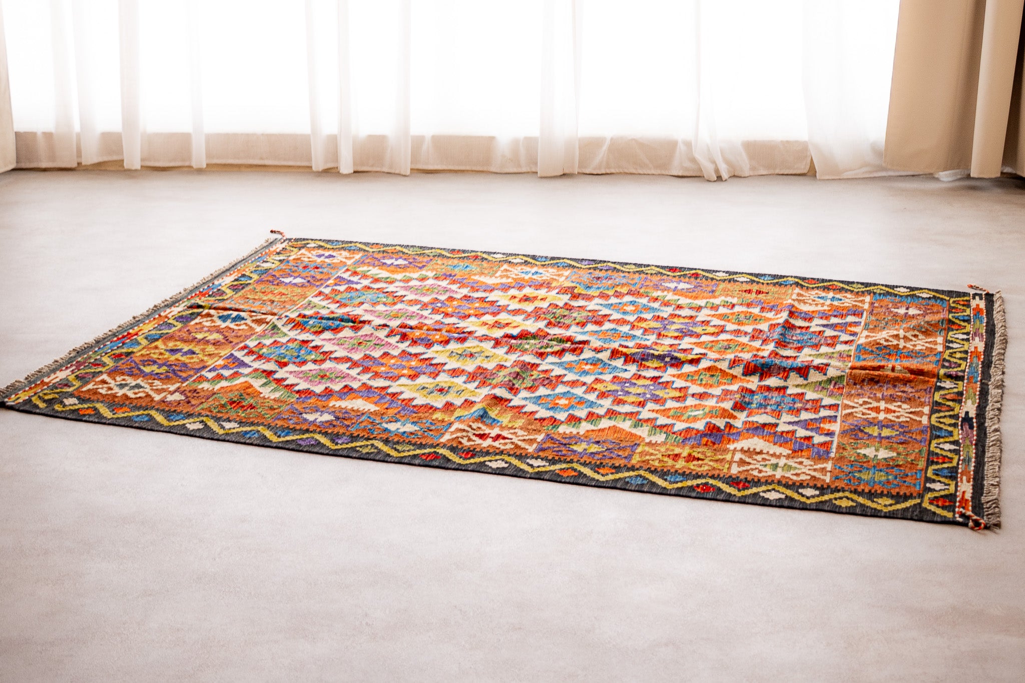 Alfombra Kilim Mai Mai 100% Lana - 156x208cm