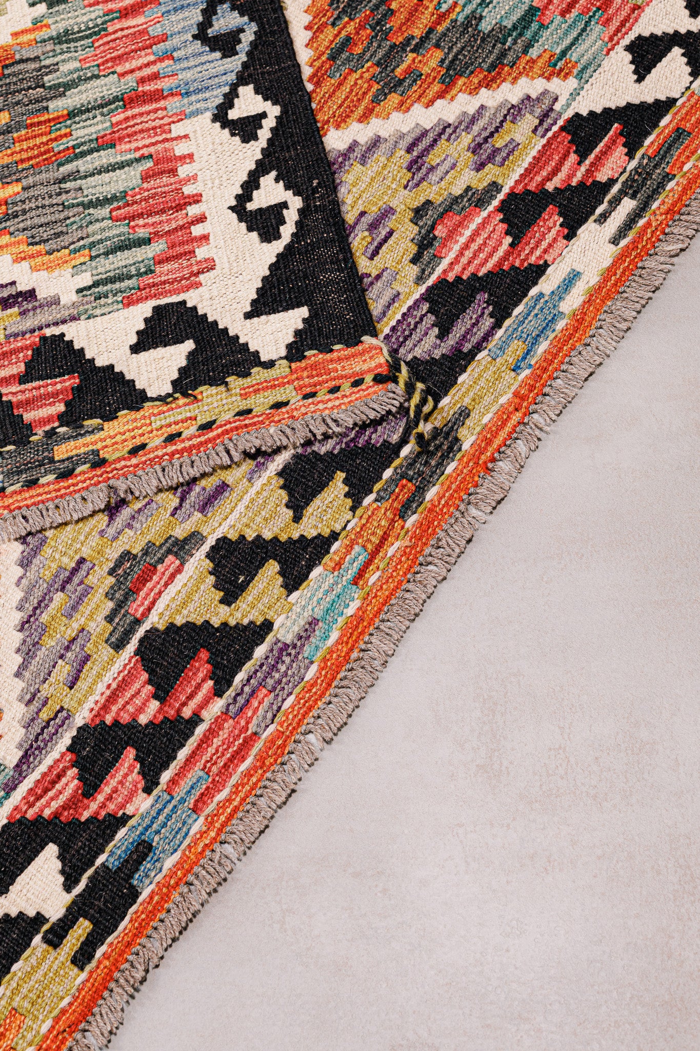 Teppich Kelim Mai Mai - 100 % Wolle - 102x143cm