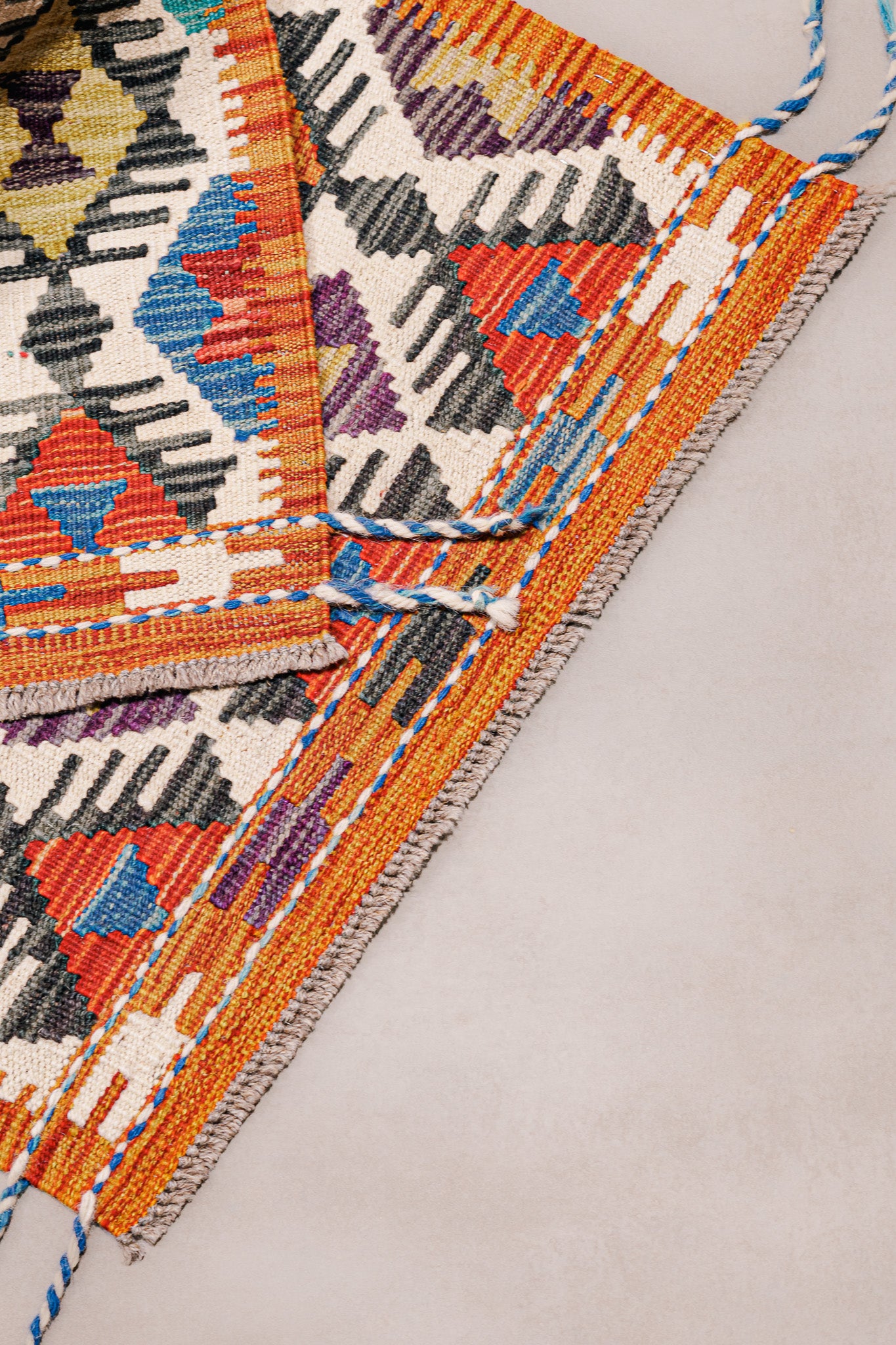 Teppich Kelim Mai Mai - 100 % Wolle - 63x148cm