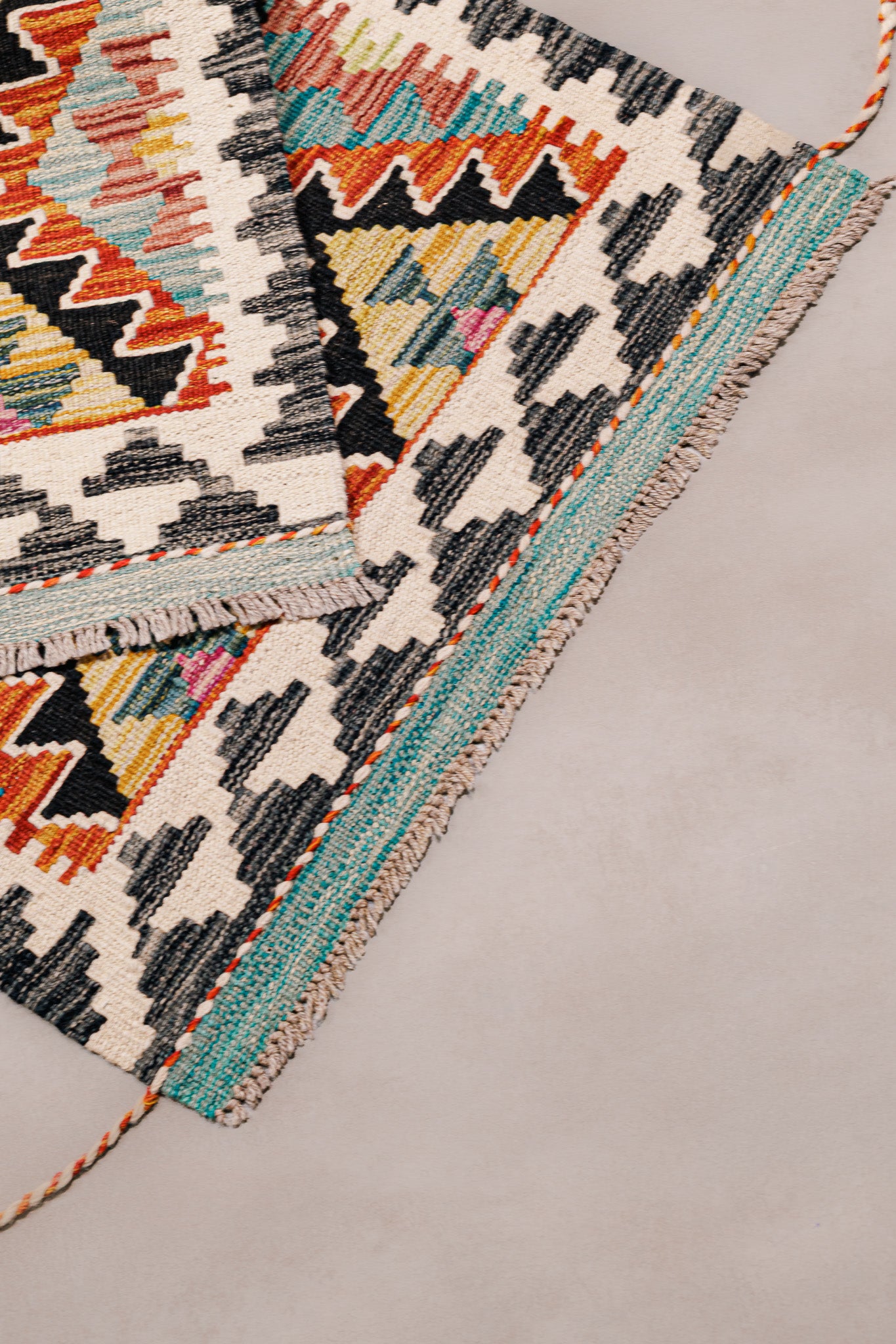 Teppich Kelim Mai Mai - 100 % Wolle - 60x147cm