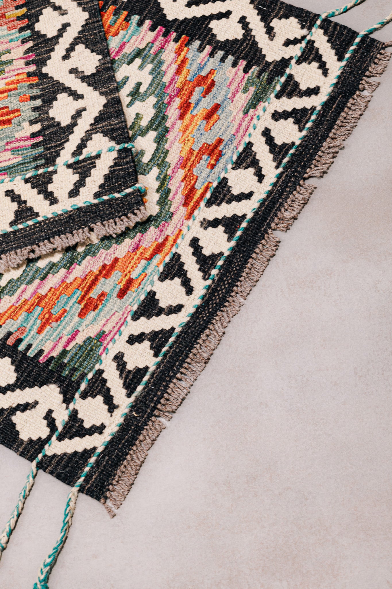 Teppich Kelim Mai Mai - 100 % Wolle - 65x149cm