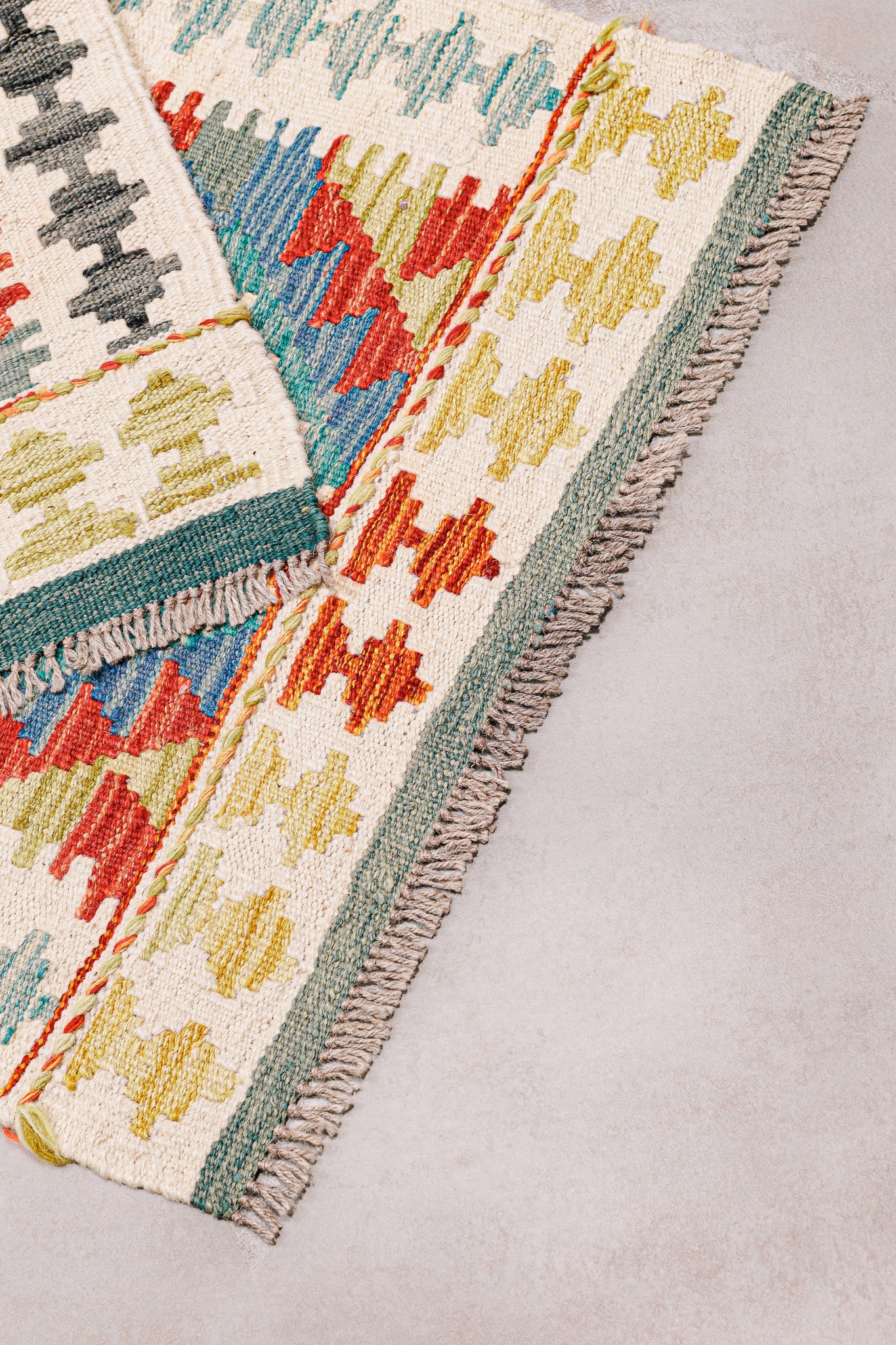 Teppich Kelim Mai Mai - 100 % Wolle - 61x137cm