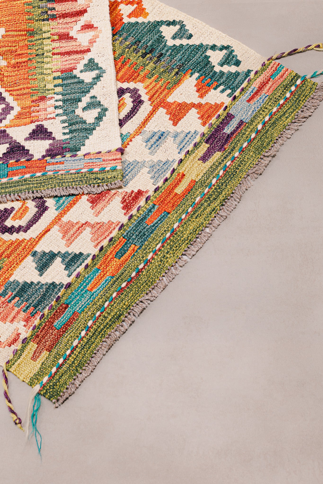 Teppich Kelim Mai Mai - 100 % Wolle - 67x144cm