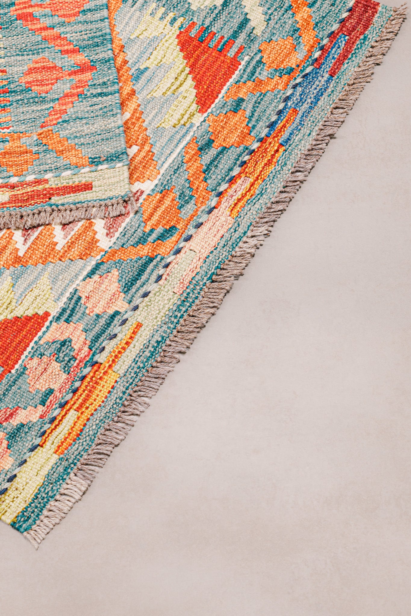 Teppich Kelim Mai Mai - 100 % Wolle - 63x147cm