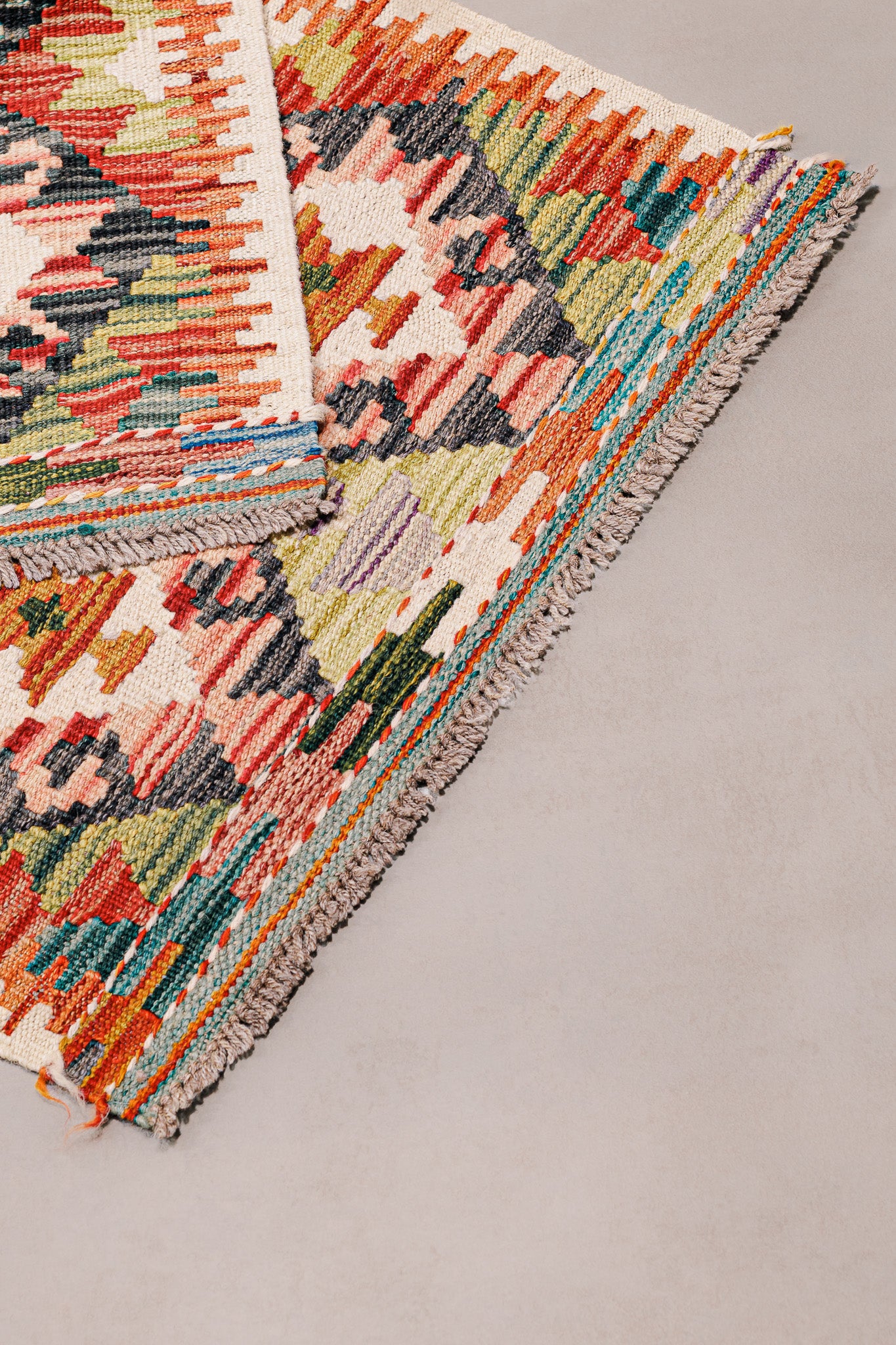 Teppich Kelim Mai Mai - 100 % Wolle - 58x134cm