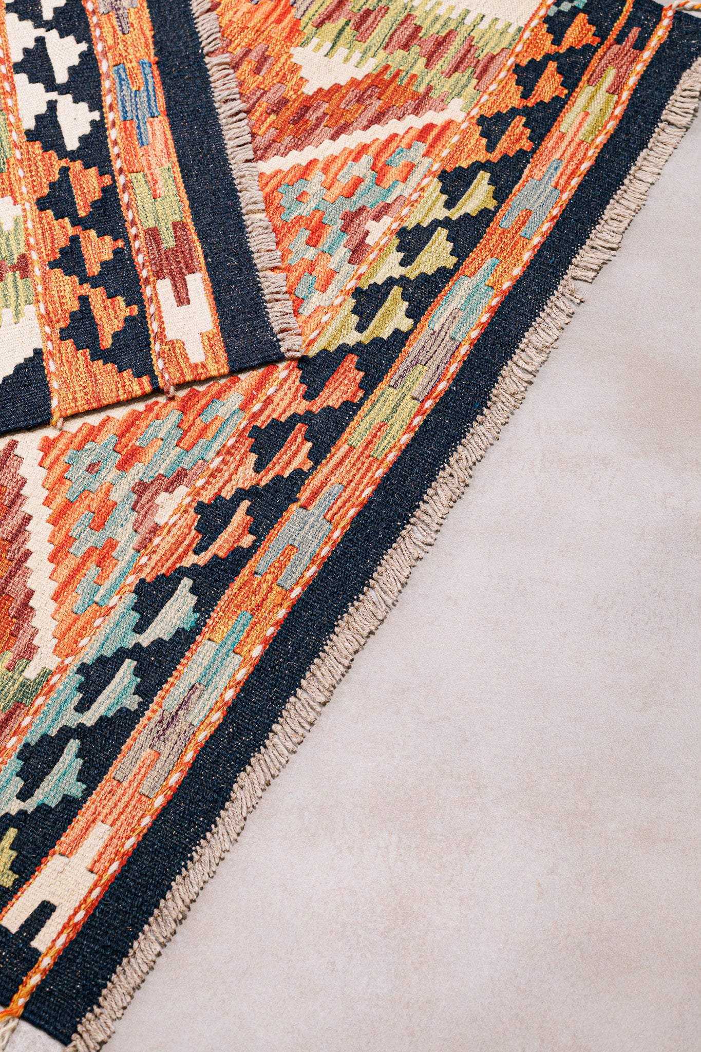 Teppich Kelim Mai Mai - 100 % Wolle - 100x150cm