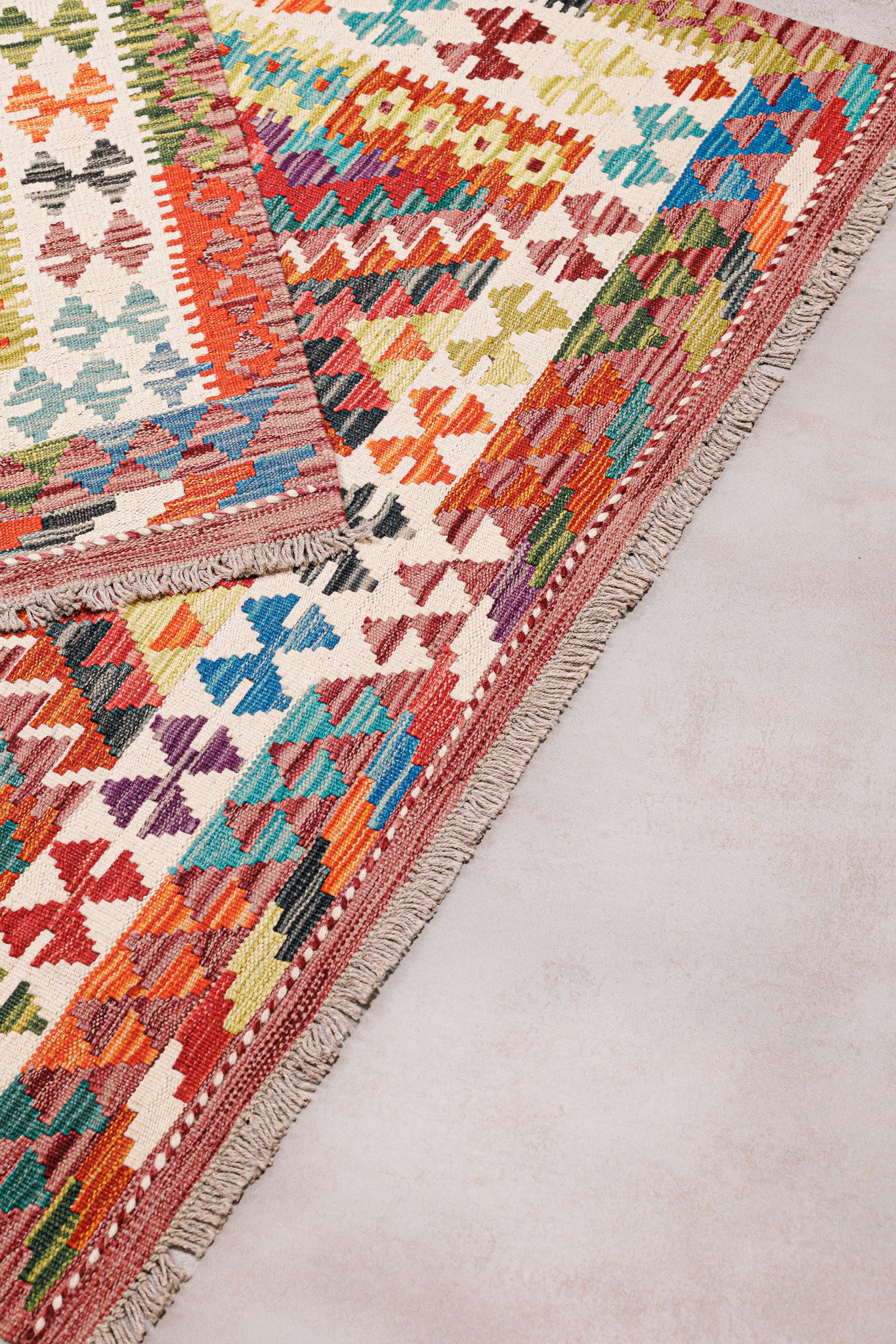 Teppich Kelim Mai Mai - 100 % Wolle - 123x185cm