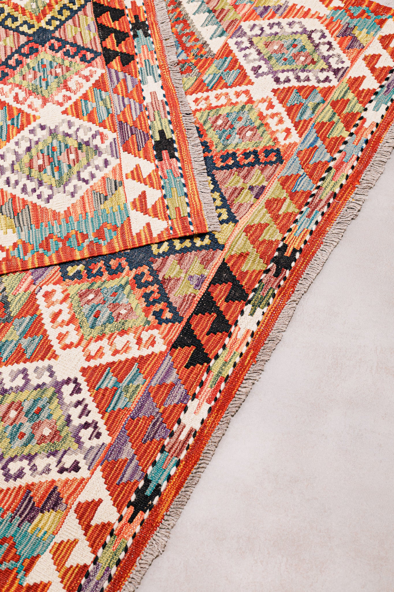 Teppich Kelim Mai Mai - 100 % Wolle - 125x183cm