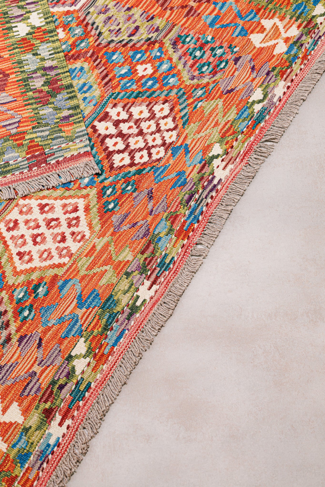 Teppich Kelim Mai Mai - 100 % Wolle - 127x182cm