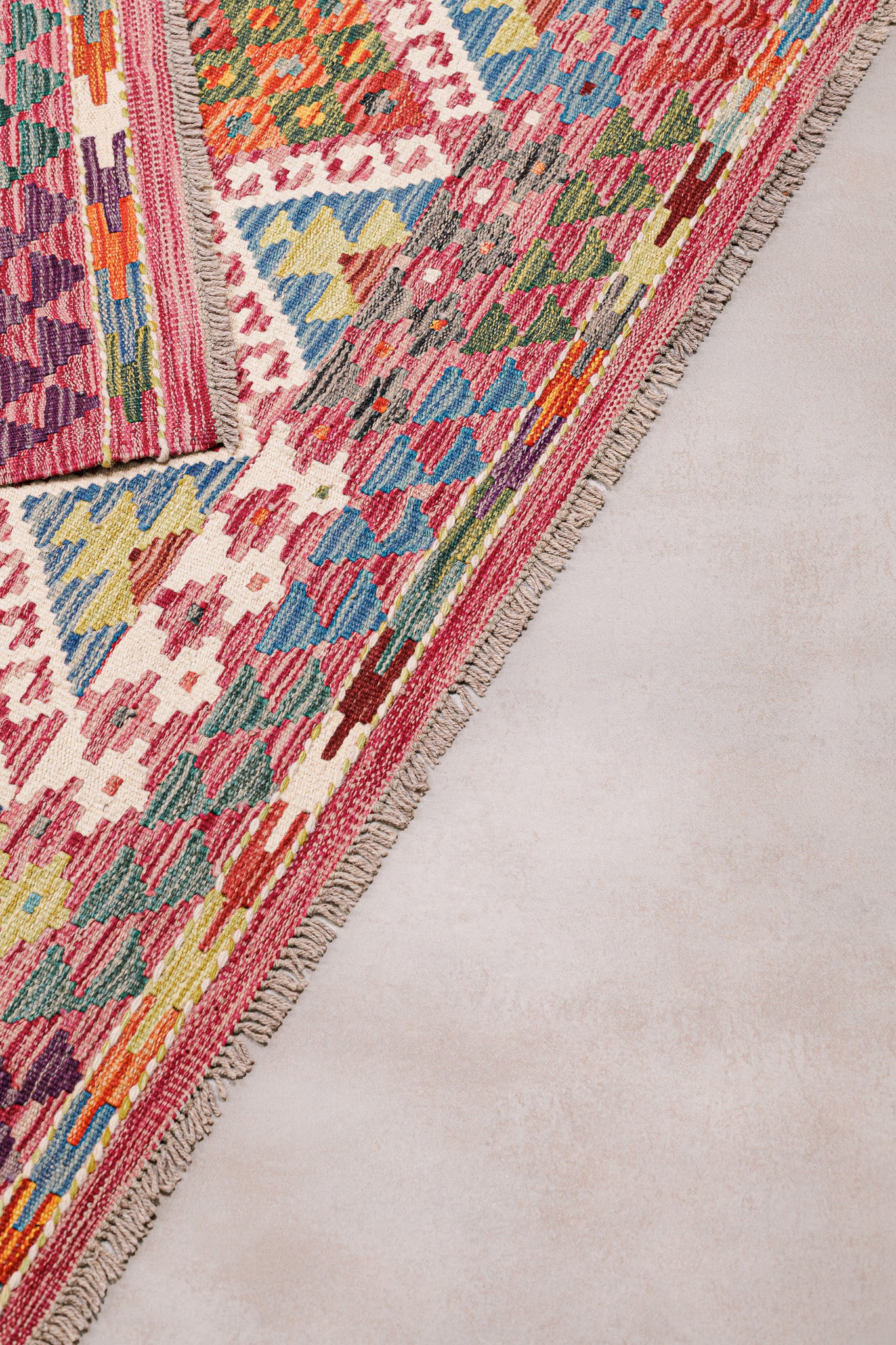 Teppich Kelim Mai Mai - 100 % Wolle - 126x192cm