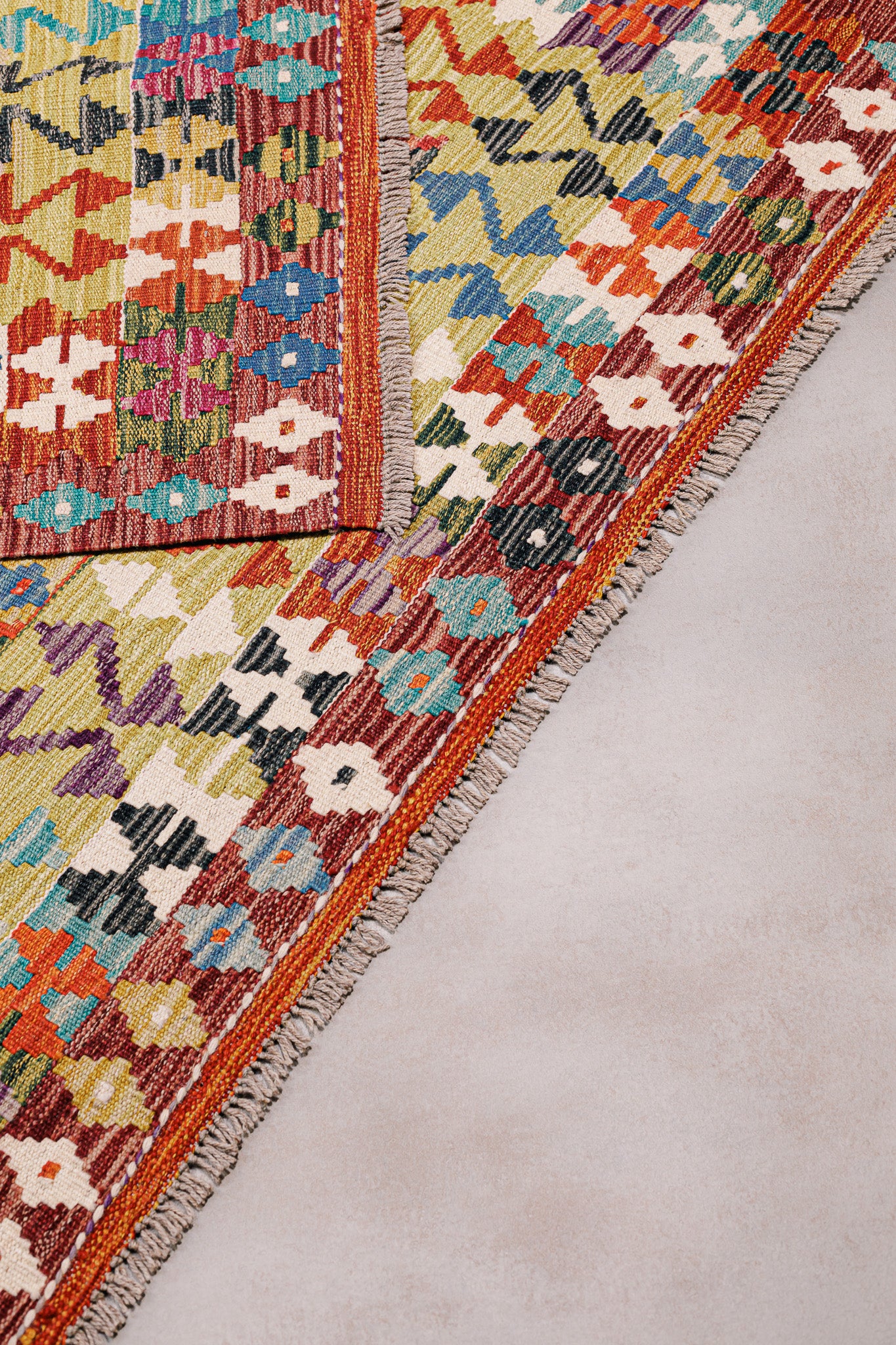 Teppich Kelim Mai Mai - 100 % Wolle - 125x194cm