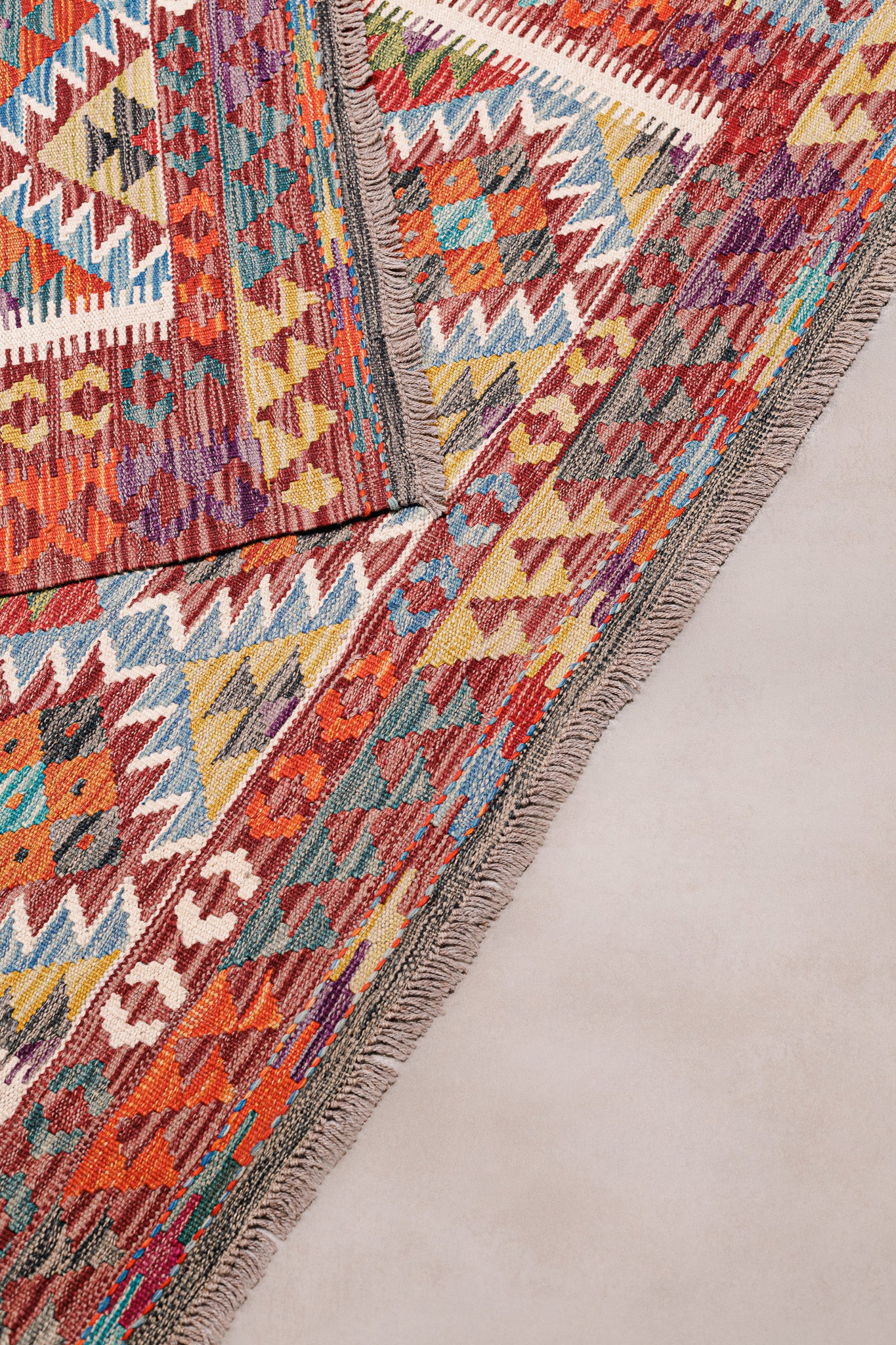 Teppich Kelim Mai Mai - 100 % Wolle - 127x196cm