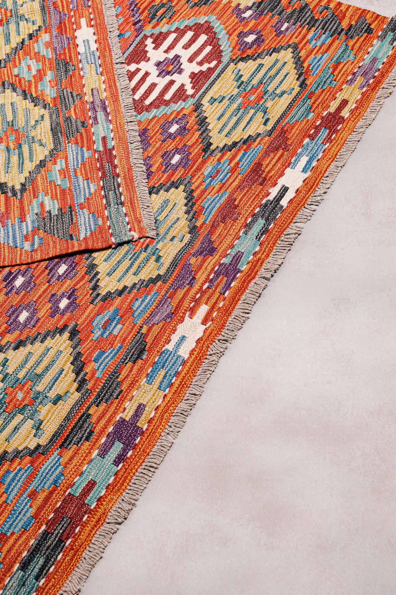 Teppich Kelim Mai Mai - 100 % Wolle - 127x183cm