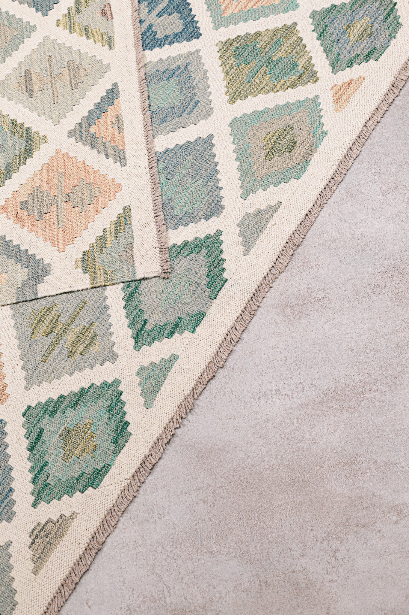 Teppich Kelim Mai Mai - 100 % Wolle - 168x246cm