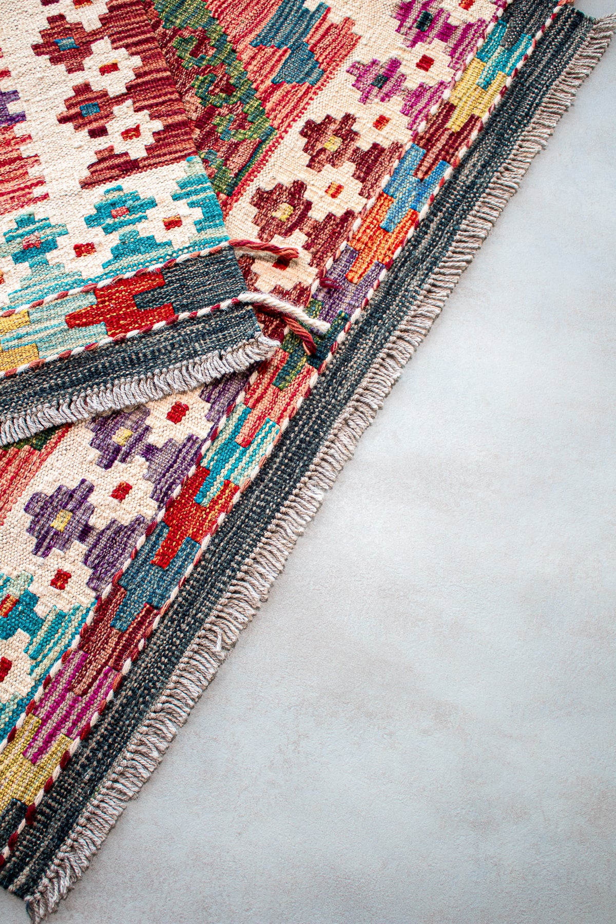 Alfombra Kilim Mai Mai 100% Lana - 87x304cm