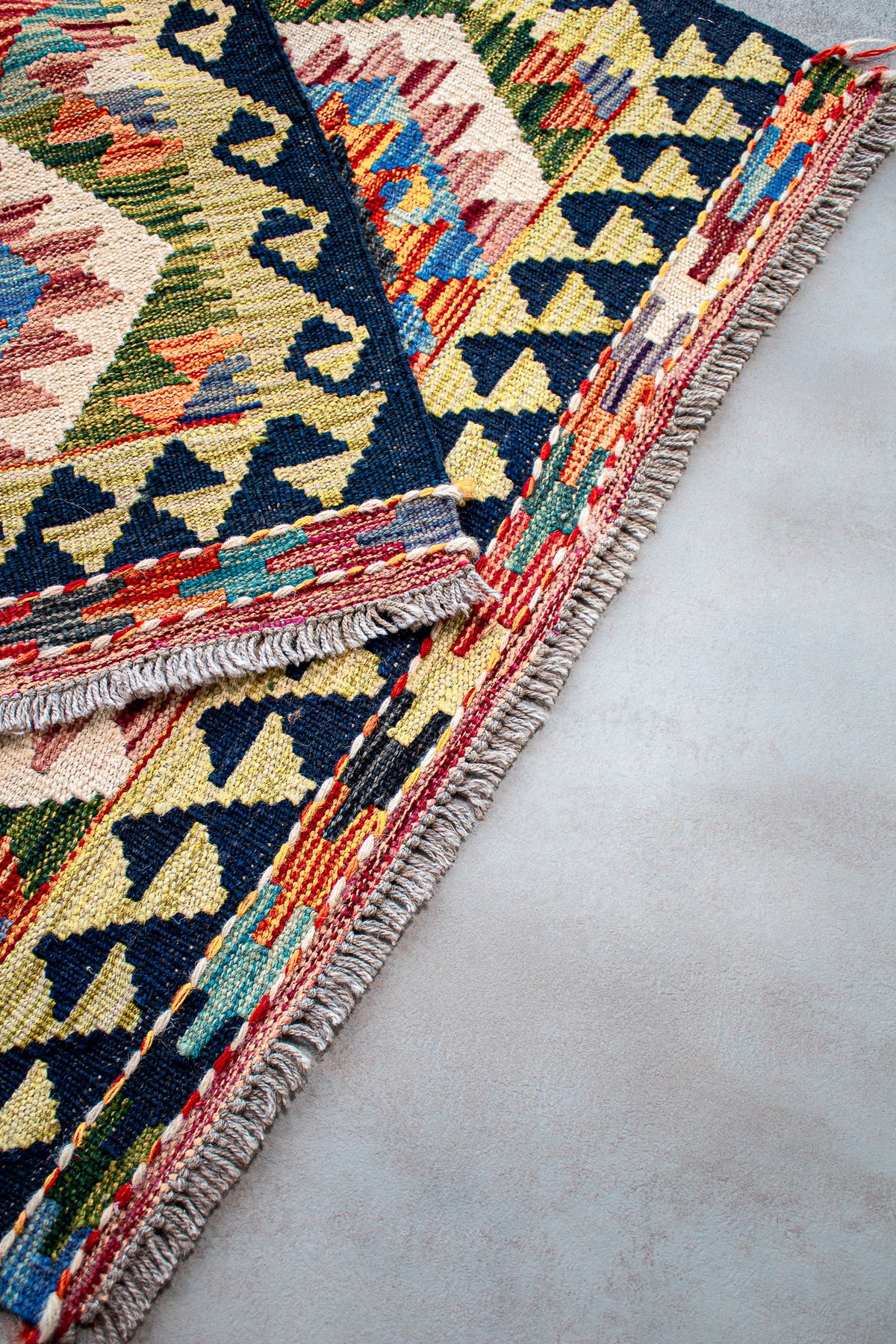 Teppich Kelim Mai Mai - 100 % Wolle - 83x249cm