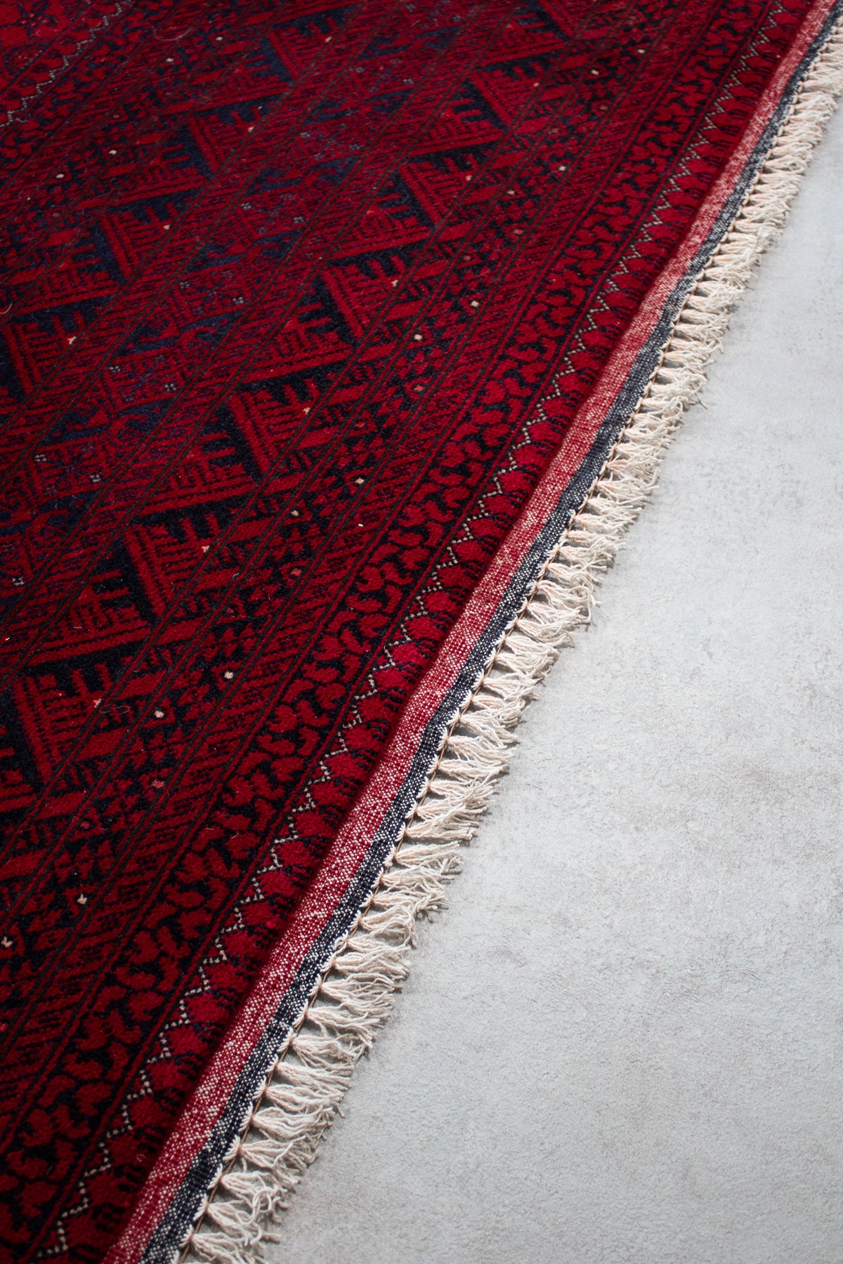 Alfombra Lana Anudada a mano Roja - 197x287cm