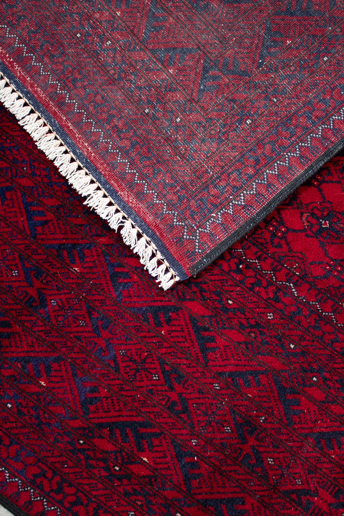 Alfombra Lana Anudada a mano Roja - 197x287cm