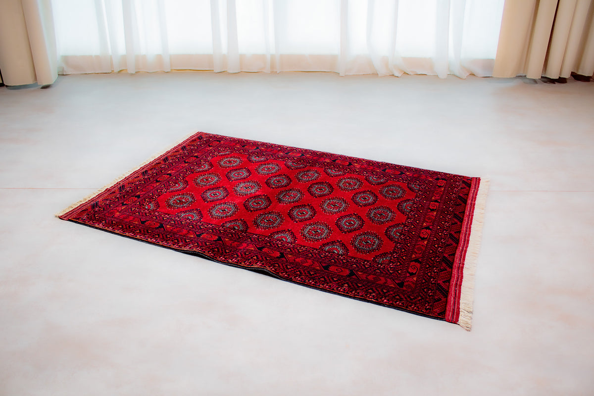 Teppich Wollte Handgeknüpfter Roter – 103x143cm
