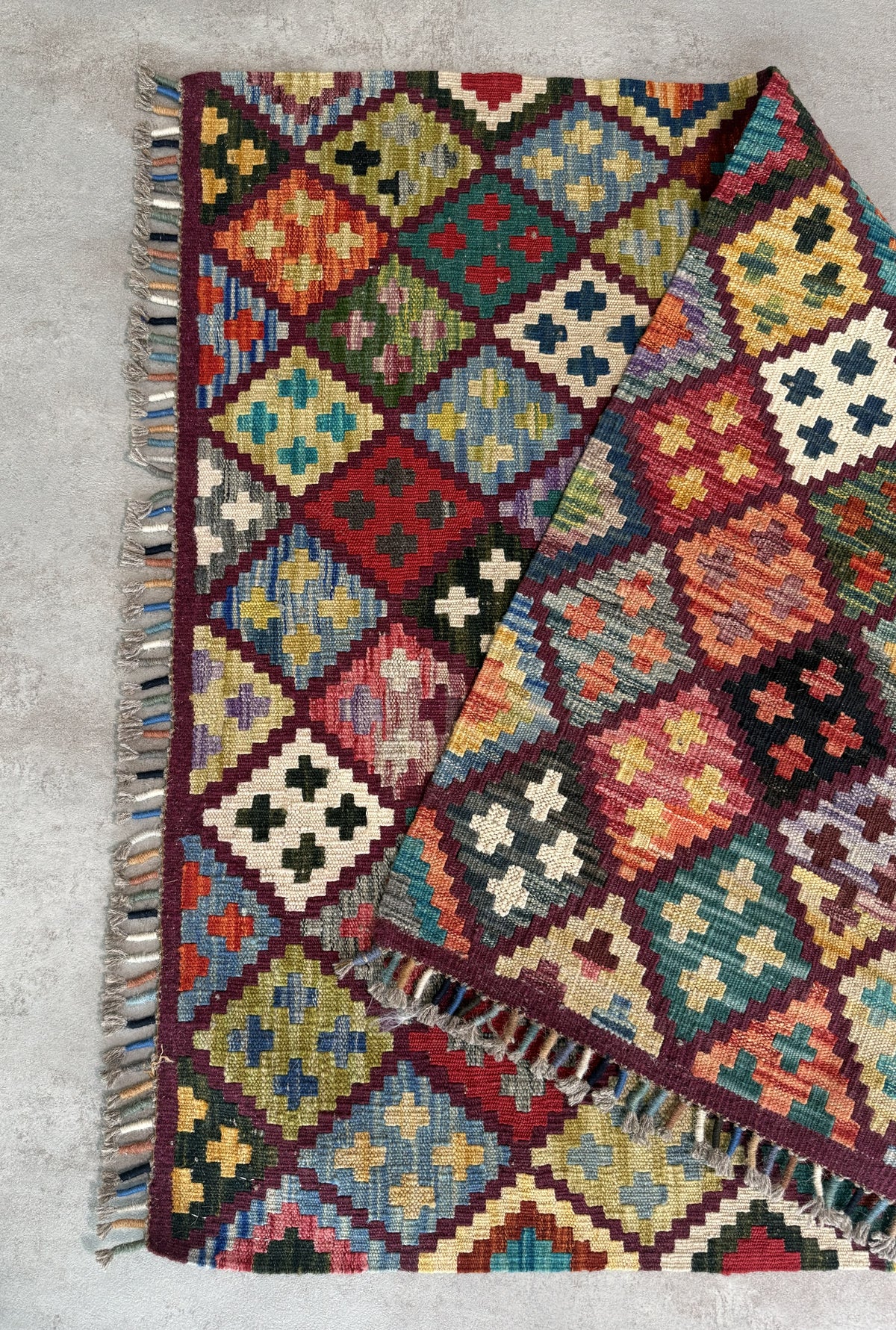 Alfombra Kilim Mai Mai 100% Lana - 104x142cm