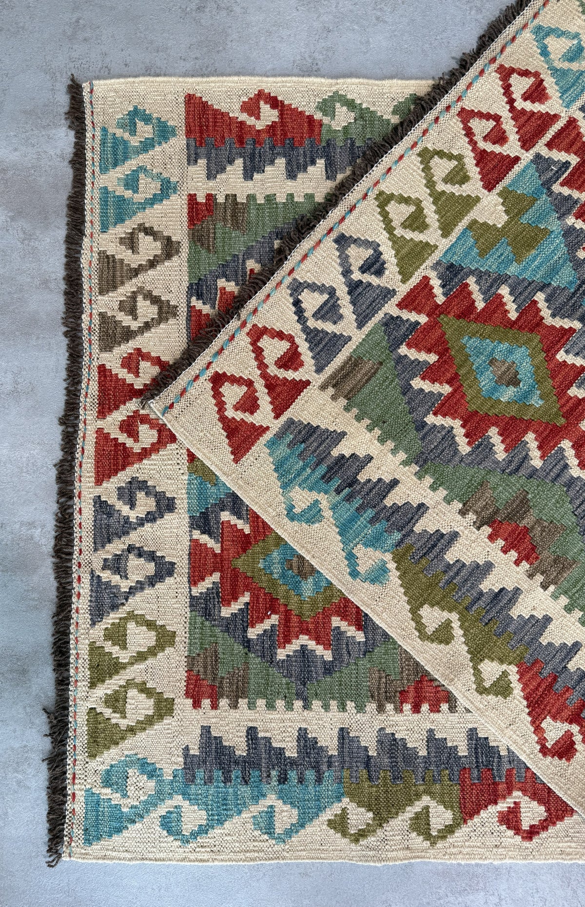 Alfombra Kilim Mai Mai 100% Lana - 100x151