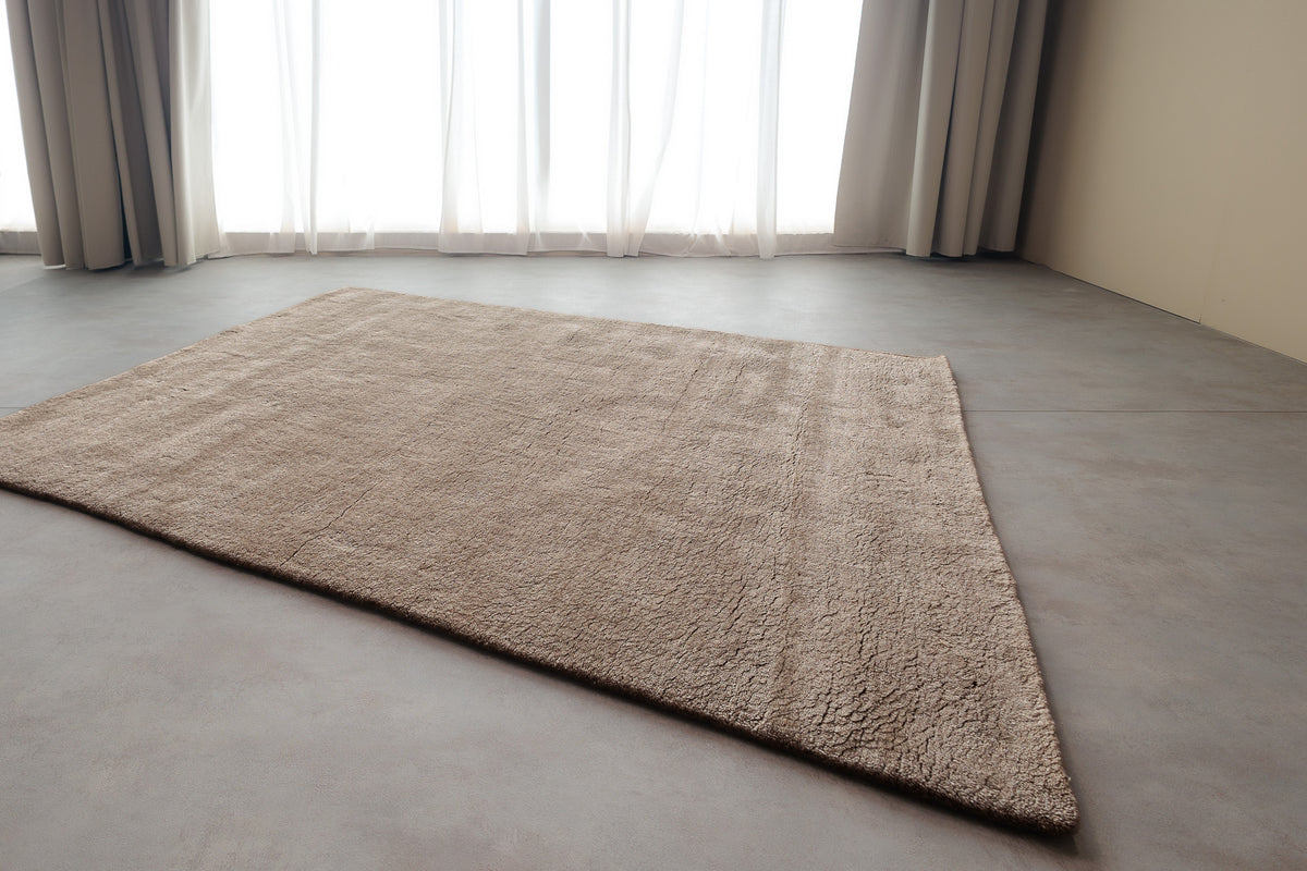 Teppich Perla Sand – 100 % Wolle für das Wohnzimmer