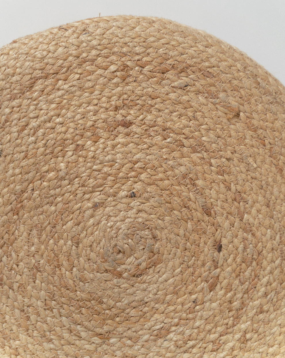 Puf Redondo Yute Natural 40x40 - Boho Redondo