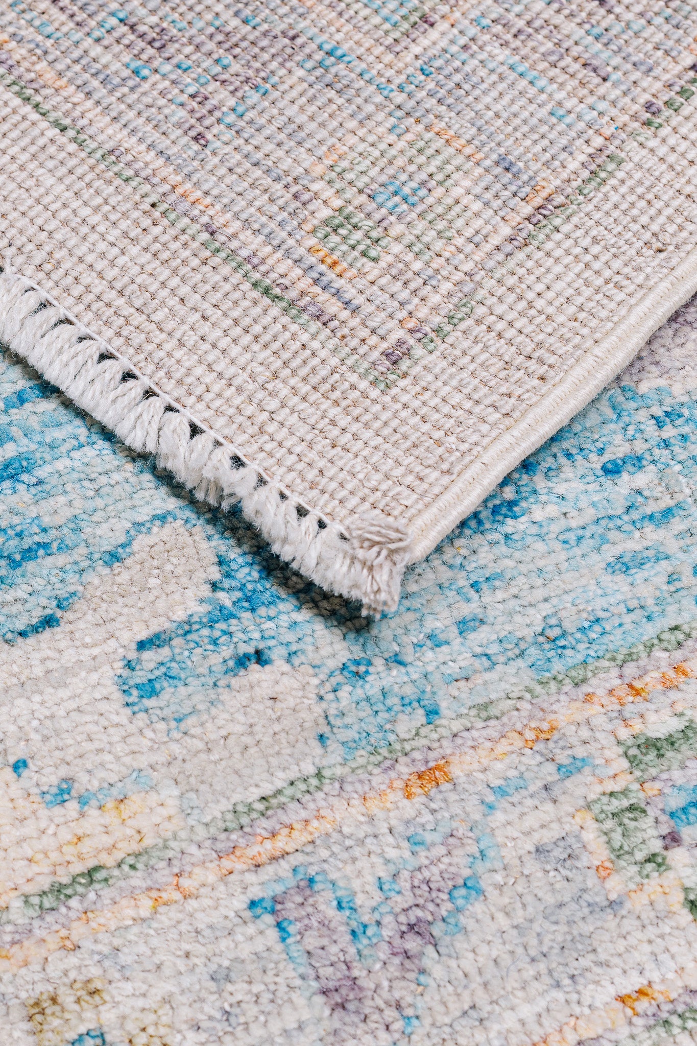 Alfombra Oushak - Beige en Lana 247 x 303 cm