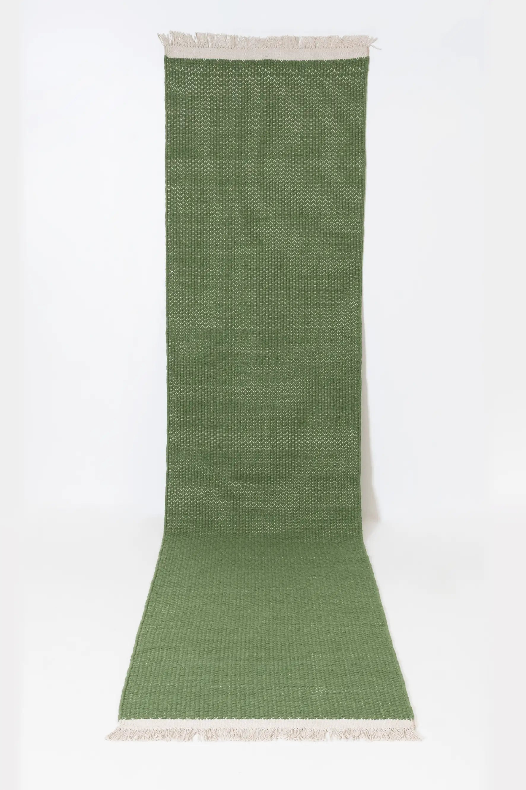 Alfombra Zensa Green - de Pasillo Tejido Plano 70x320 Verde