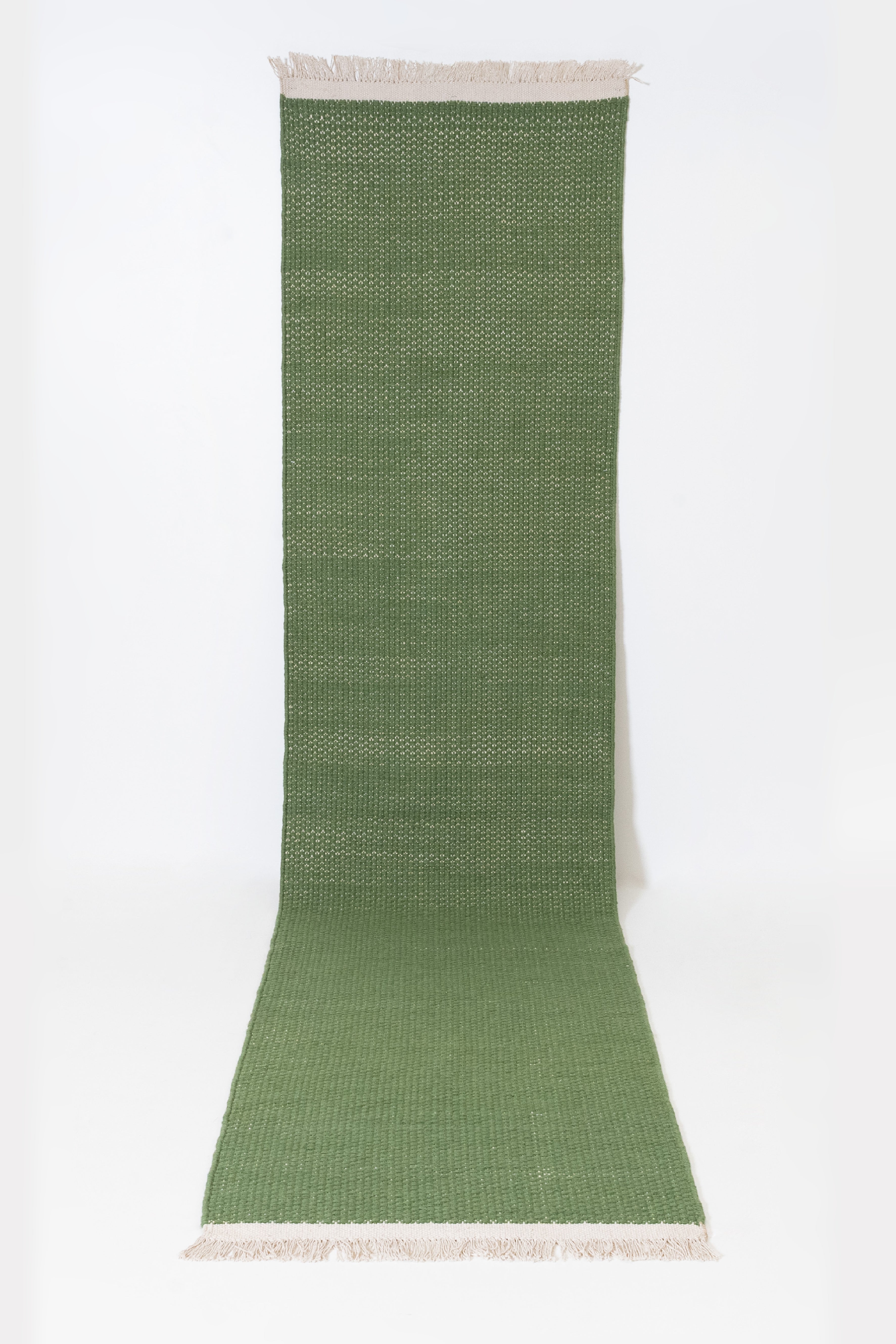 Zensa Green - Flachgewebe-Flurteppich 70x320 Grün