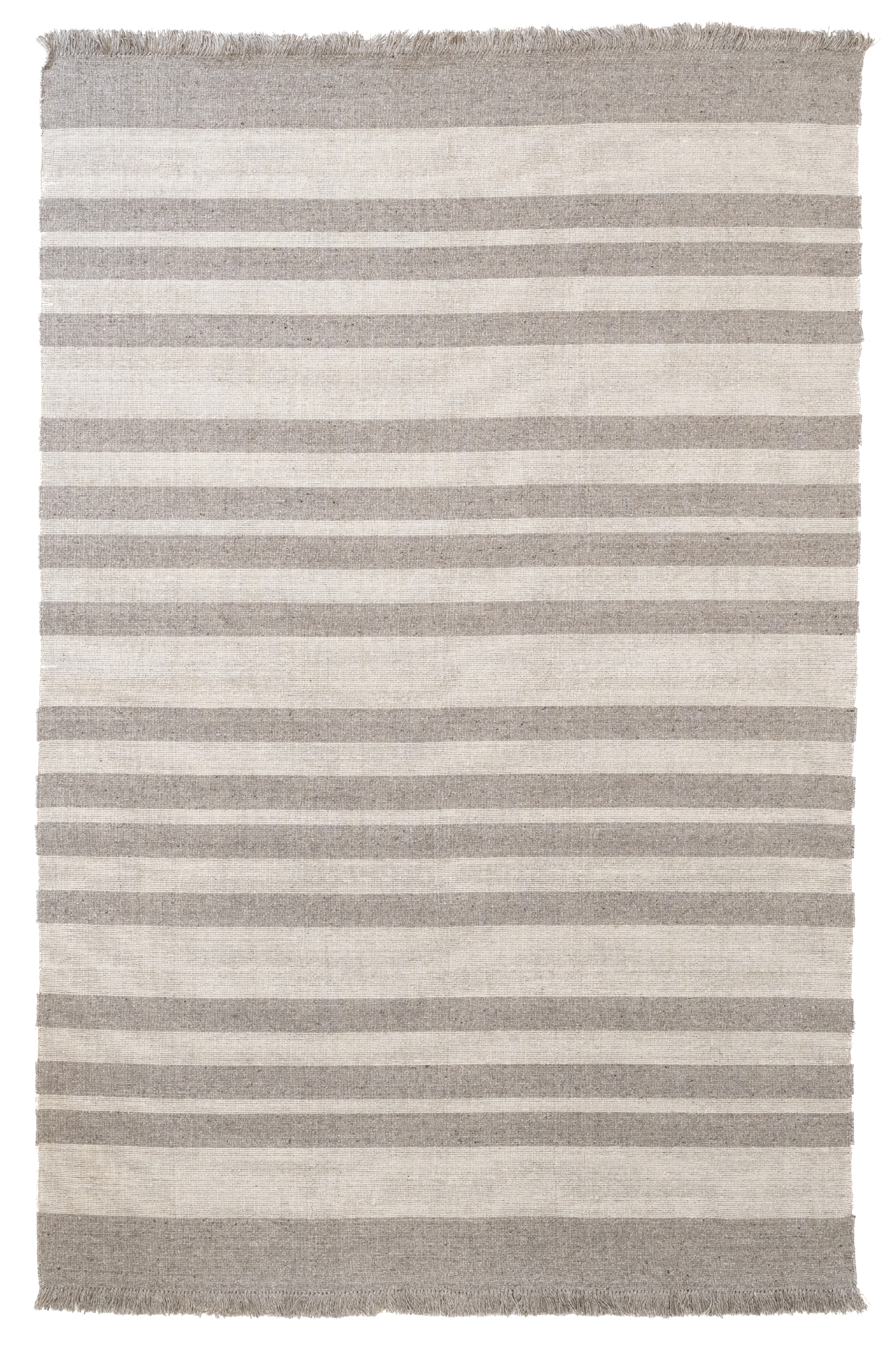 Cherai-Teppich Grau - Handgefertigter Wollteppich 200x300