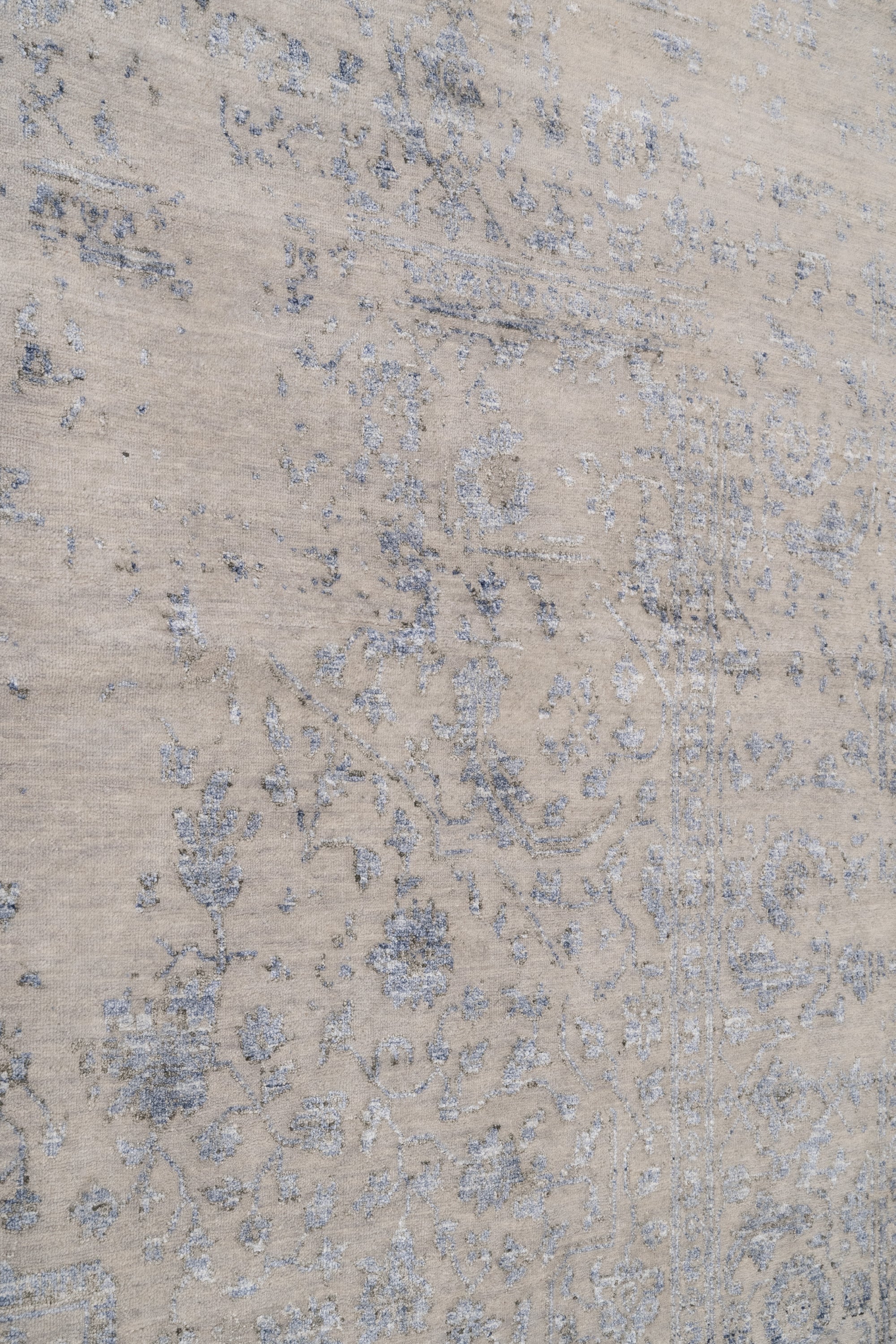 Serapi Silver Blue Rug - Viscose Cotton 237x300