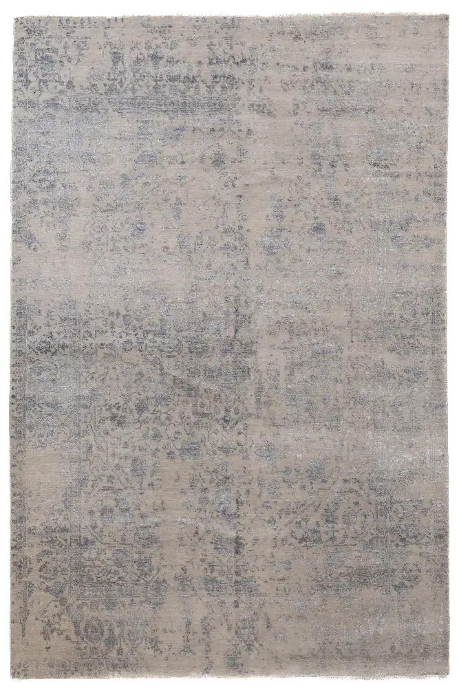 Serapi Silver Blue Rug - Viscose Cotton 237x300