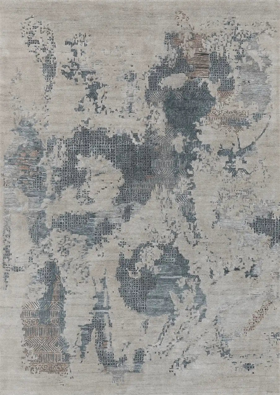 Alfombra Laguna - Gris azulada, grande, para el Salón