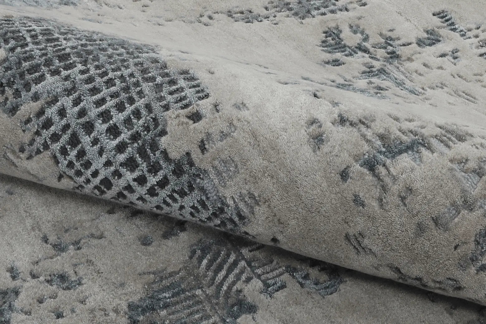 Alfombra Laguna - Gris azulada, grande, para el Salón