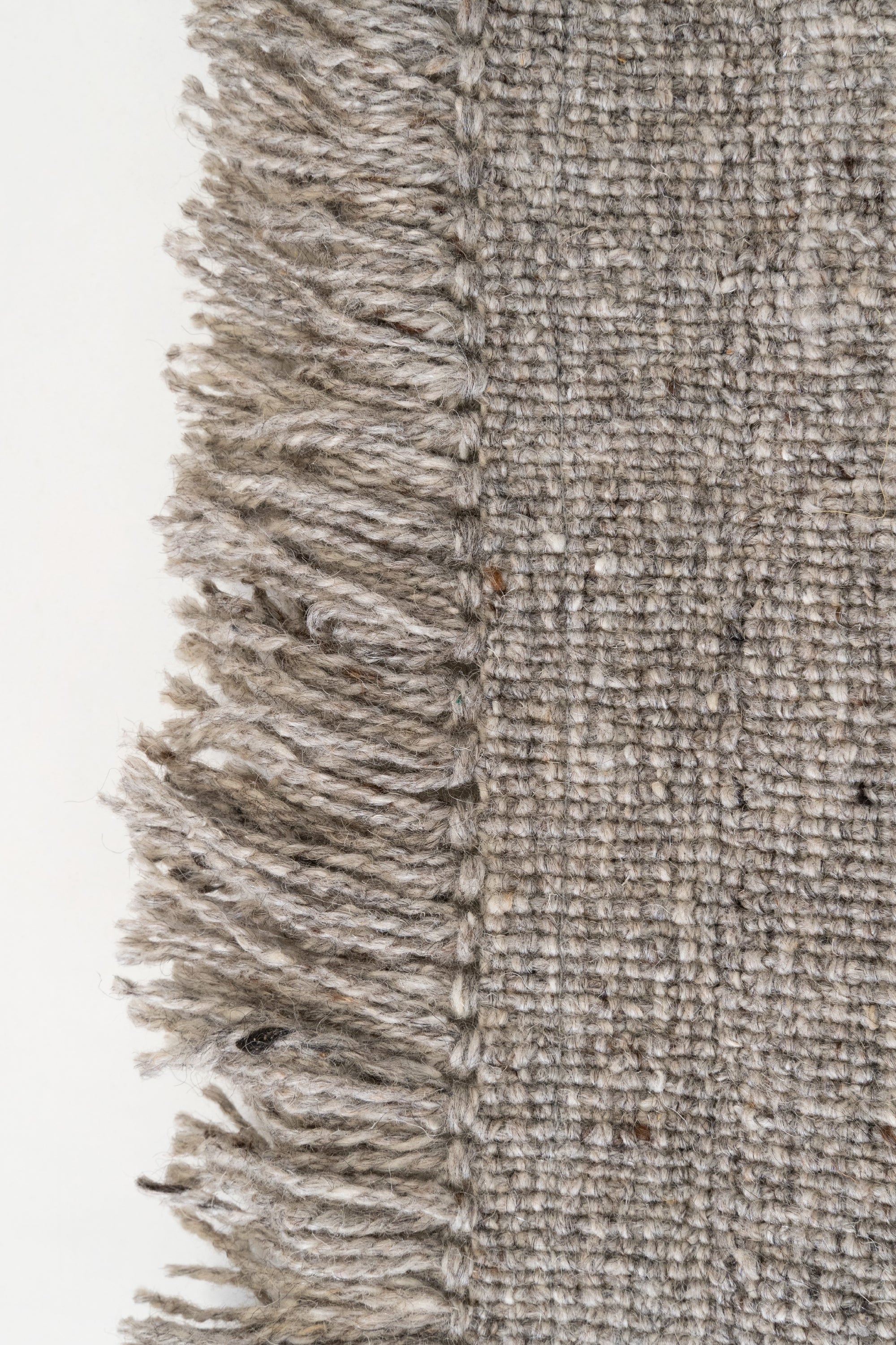 Cherai-Teppich Grau - Handgefertigter Wollteppich 200x300