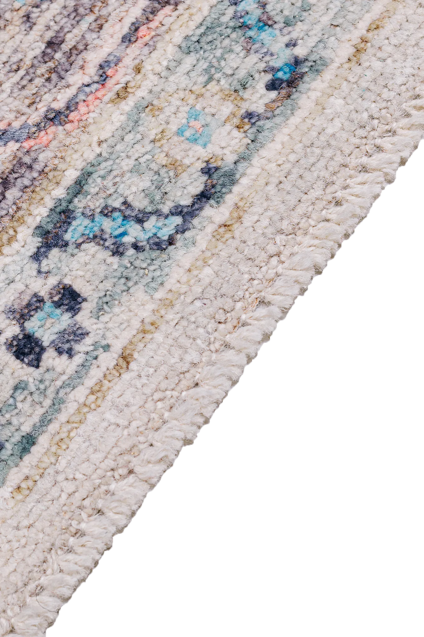 Alfombra Oushak - Beige en Lana 168 x 245 cm