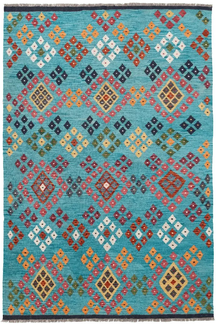 177 x 255 cm - Turquesa Multicolor